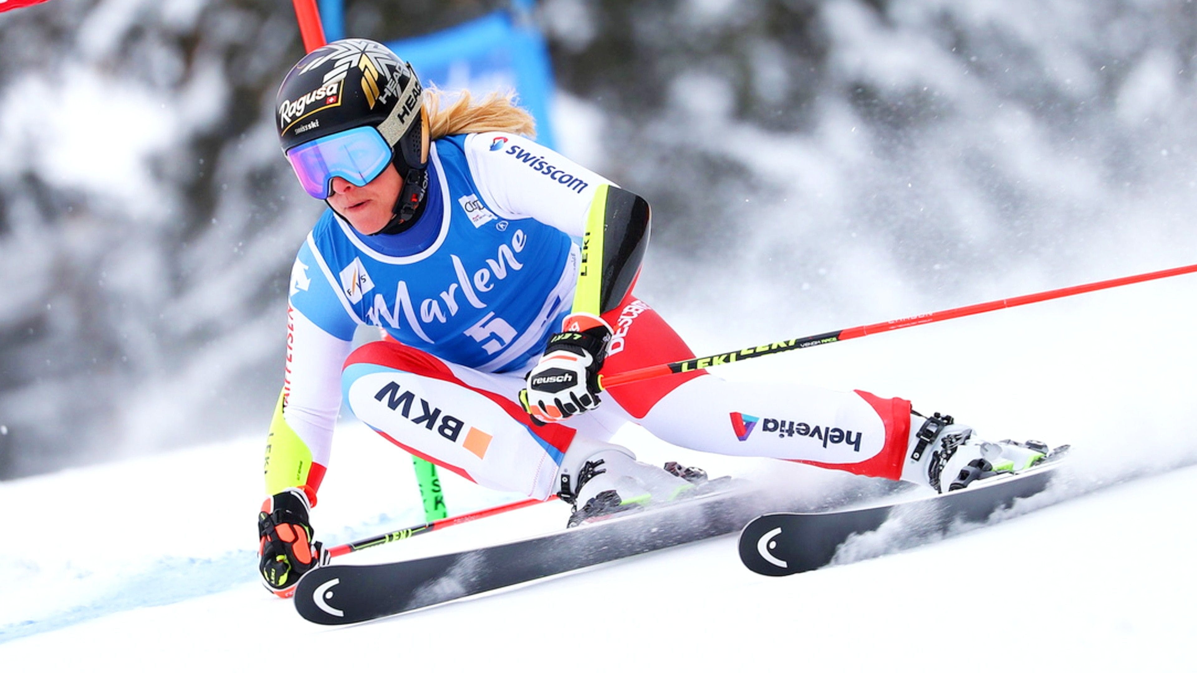 Lara Gut-Behrami, Second giant slalom in Courchevel, 3840x2160 4K Desktop