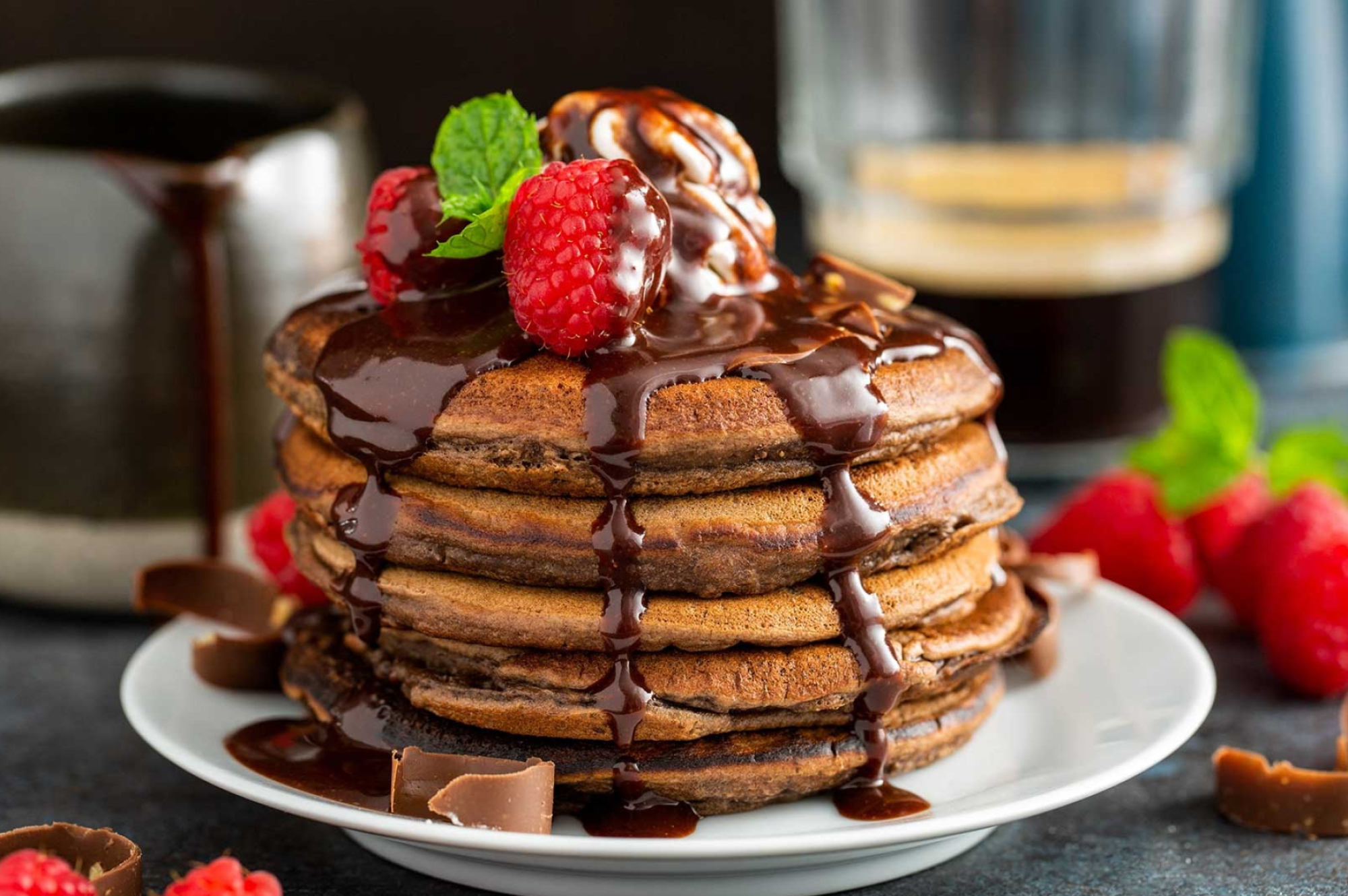 Chocolate pancakes, Dixie crystals, Decadent treat, Food pancake, 2000x1330 HD Desktop