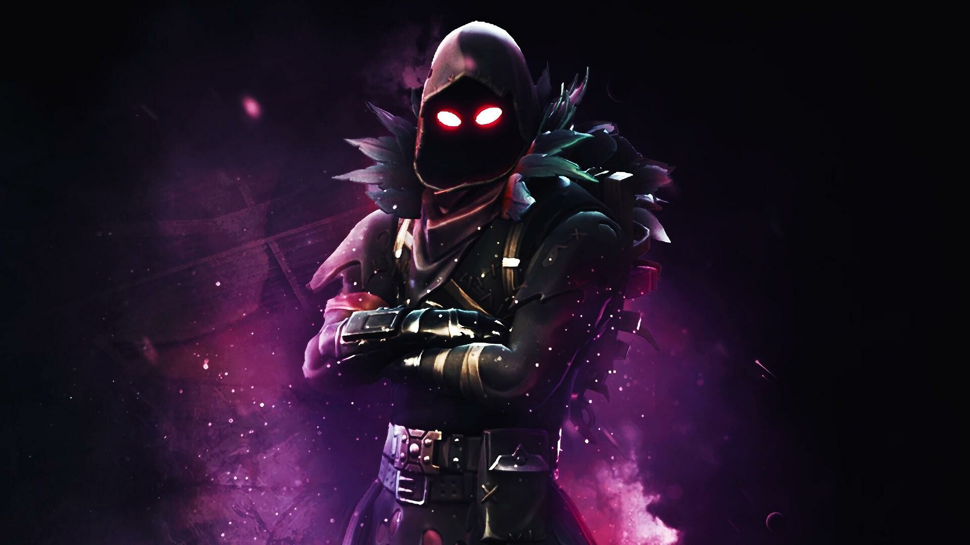 Fortnite Raven, Mysterious skin, Dark and brooding, Legendary presence, 1920x1080 Full HD Desktop