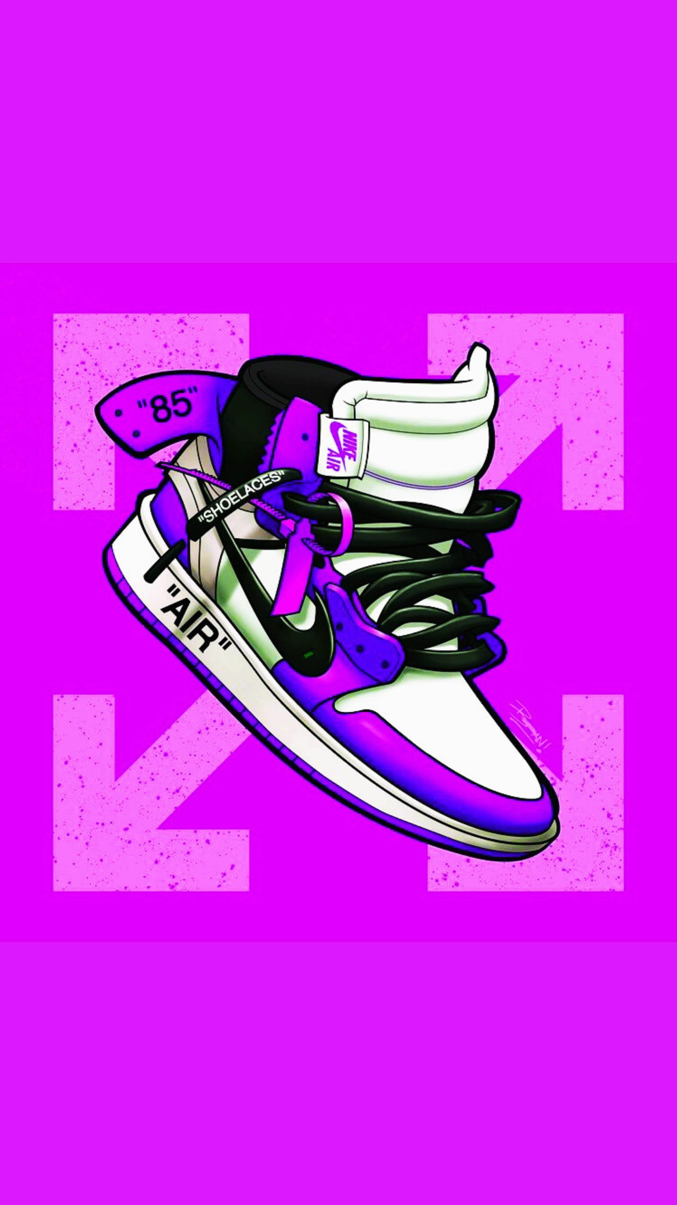 Purple Jordan wallpapers, Sneaker enthusiasts, Retro style, Iconic brand, 2160x3840 4K Phone