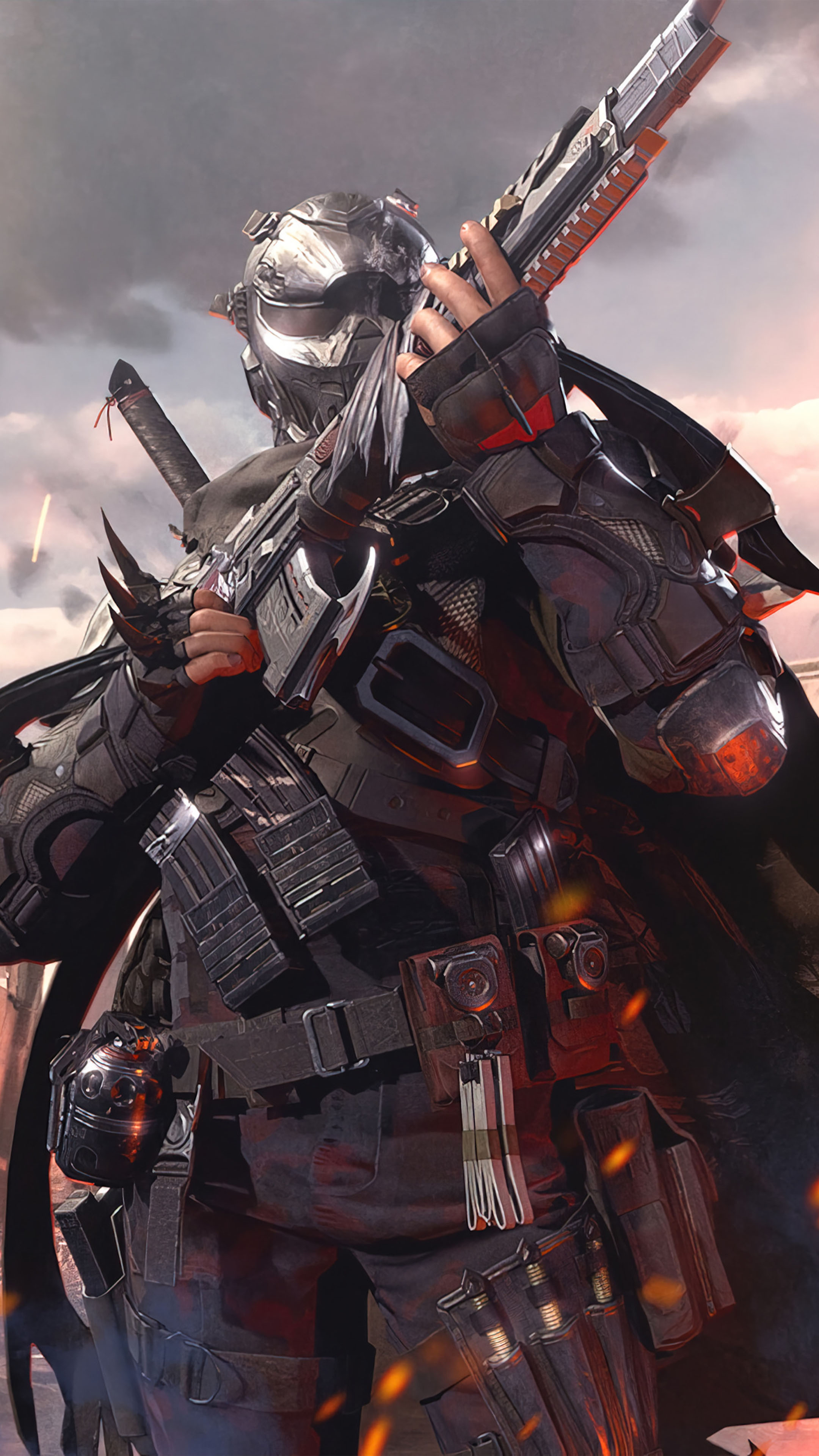 Ghost - Retribution, Call of Duty: Mobile, tactical armored operator, 4K Phone wallpaper