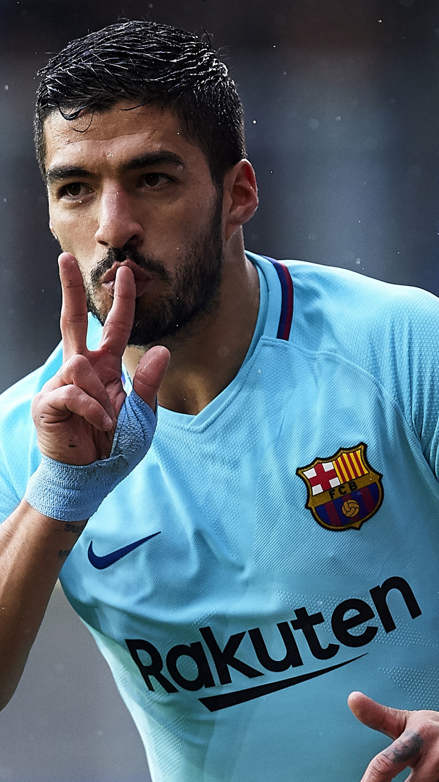 Luis Suarez, 4K sport wallpaper, Barcelona soccer, Player tribute, 1440x2560 HD Phone