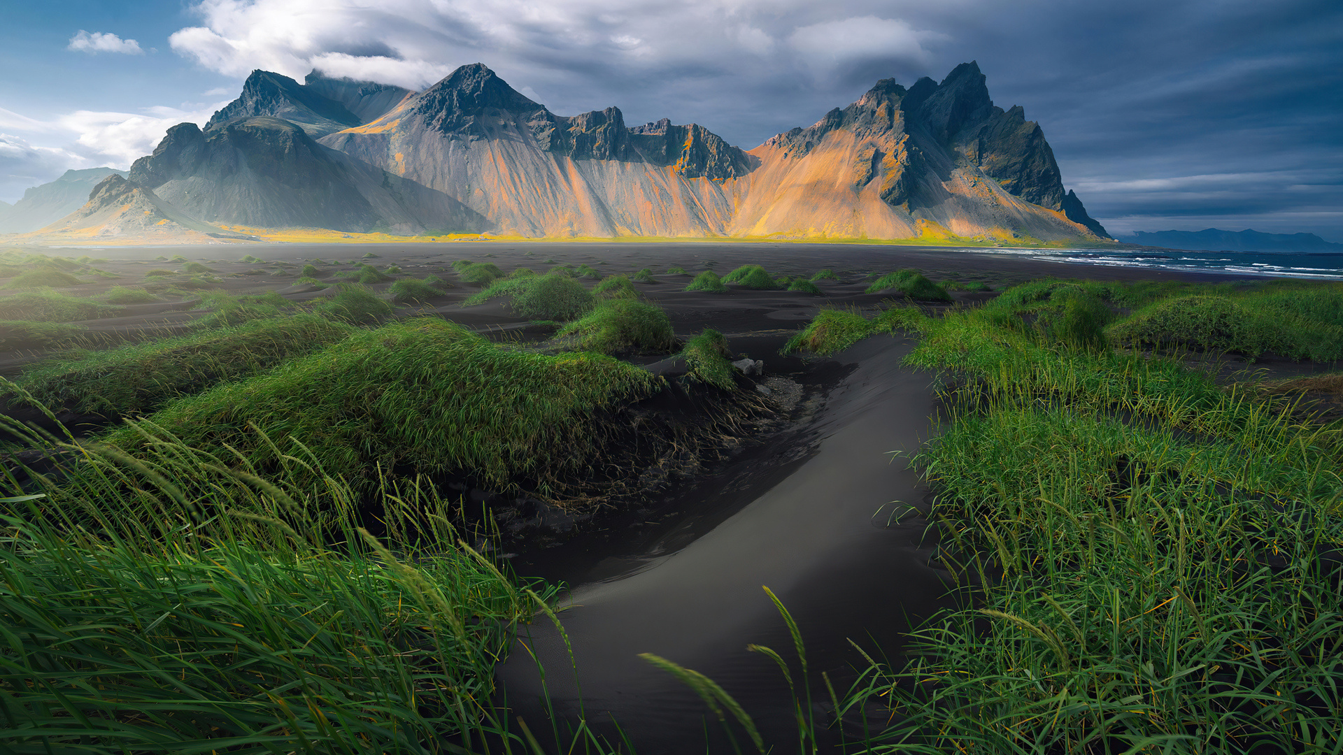 Vestrahorn, Stokksnes beach, 4K wallpapers, Photography inspiration, 1920x1080 Full HD Desktop