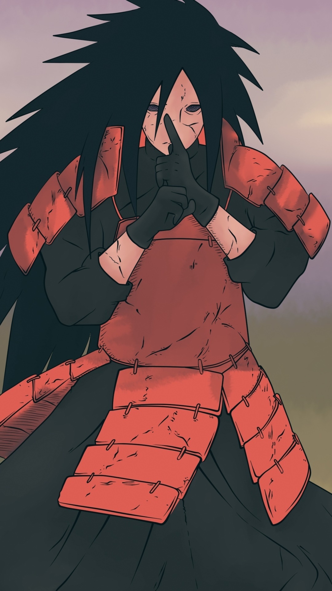 Madara Uchiha, Rinnegan eyes, red samurai armor, Full HD Phone wallpaper
