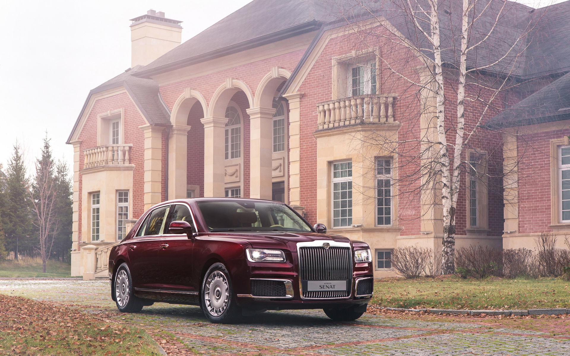 Aurus Senat, Luxury car, Burgundy color, High-quality pictures, 1920x1200 HD Desktop