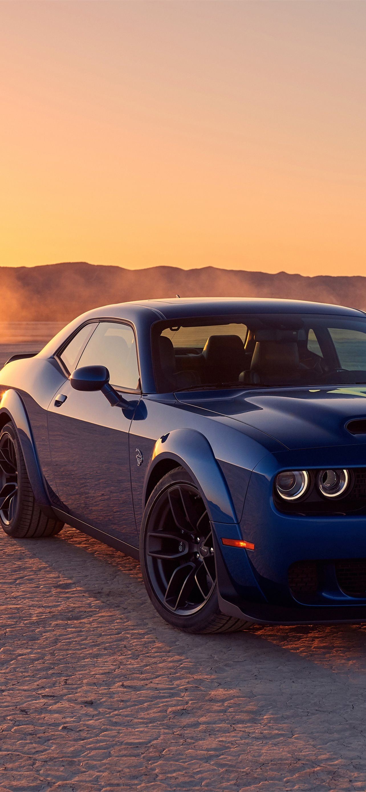 Dodge Challenger, Hellcat widebody, Front iPhone wallpapers, 1290x2780 HD Phone