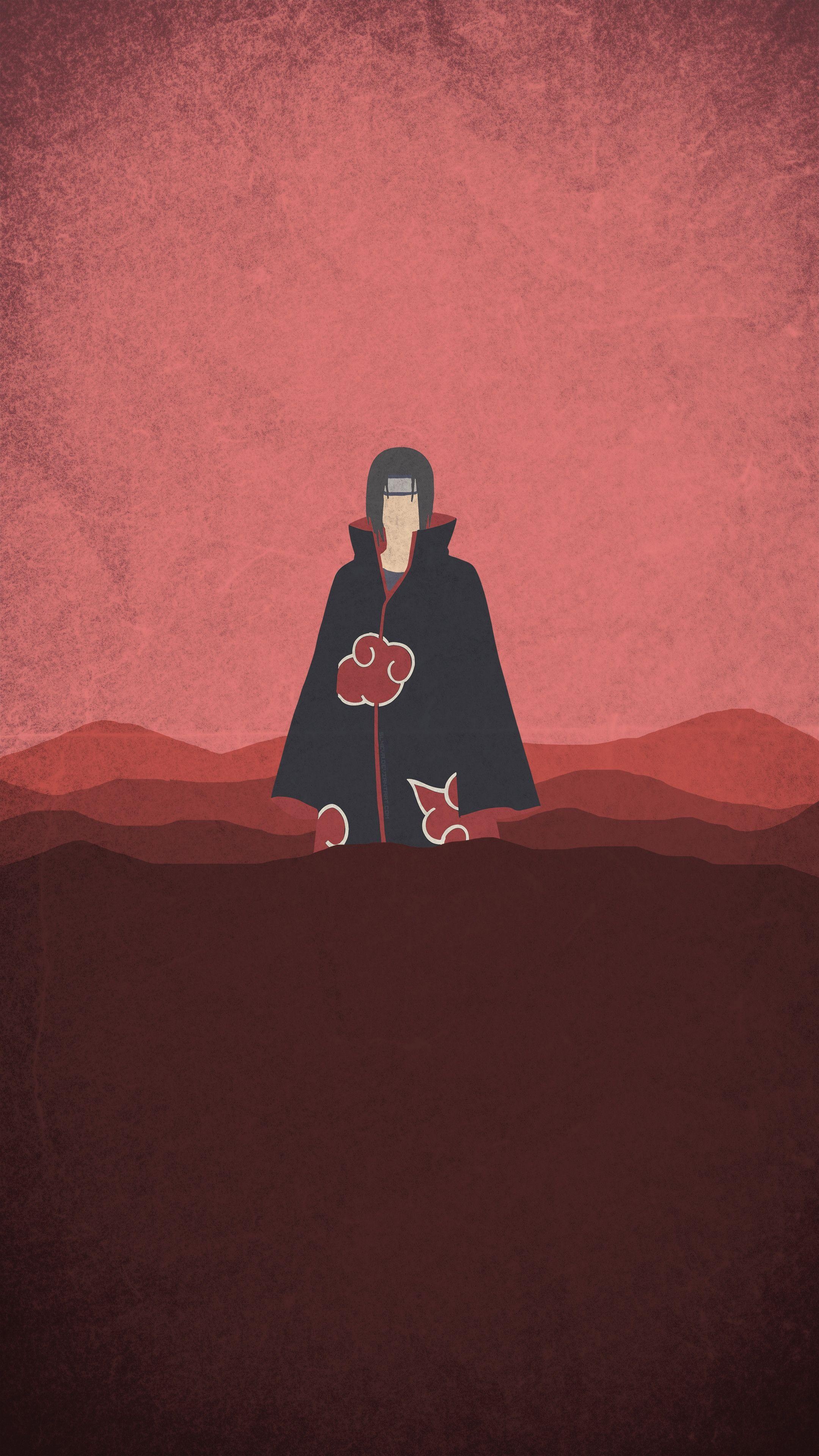 Itachi Uchiha, Akatsuki cloak, Naruto Shippuden, 4K Phone wallpaper