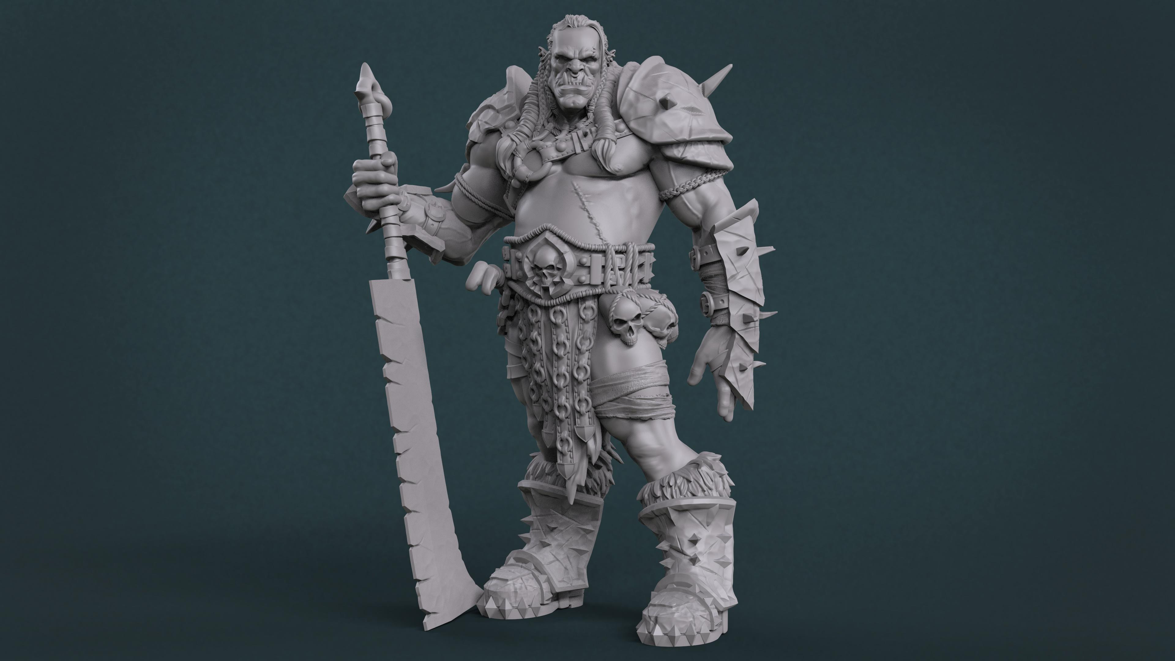 Orc art on Artstation, Creative talent, Inspiring illustrations, Digital masterpieces, 3840x2160 4K Desktop