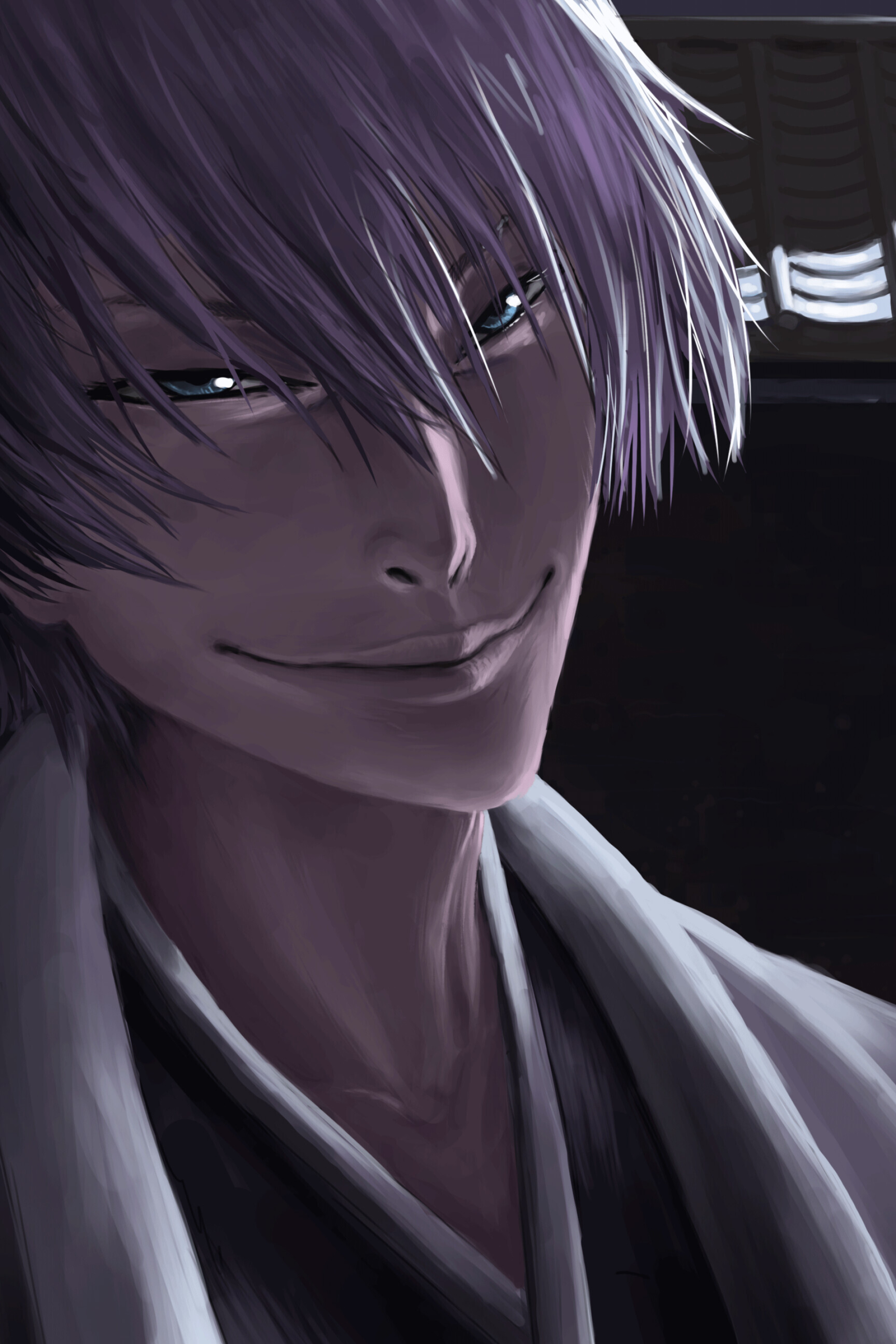 Bleach fan art, Gin Ichimaru, 1920x2880 HD Phone