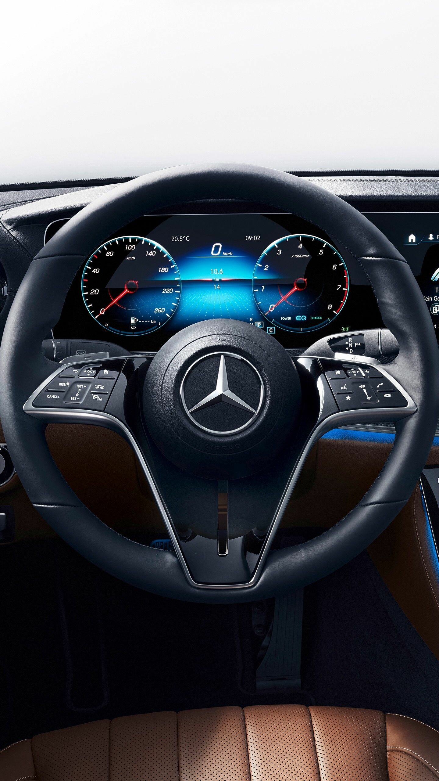 Mercedes interior, Luxurious cabin, Comfort and style, Impeccable craftsmanship, 1440x2560 HD Phone