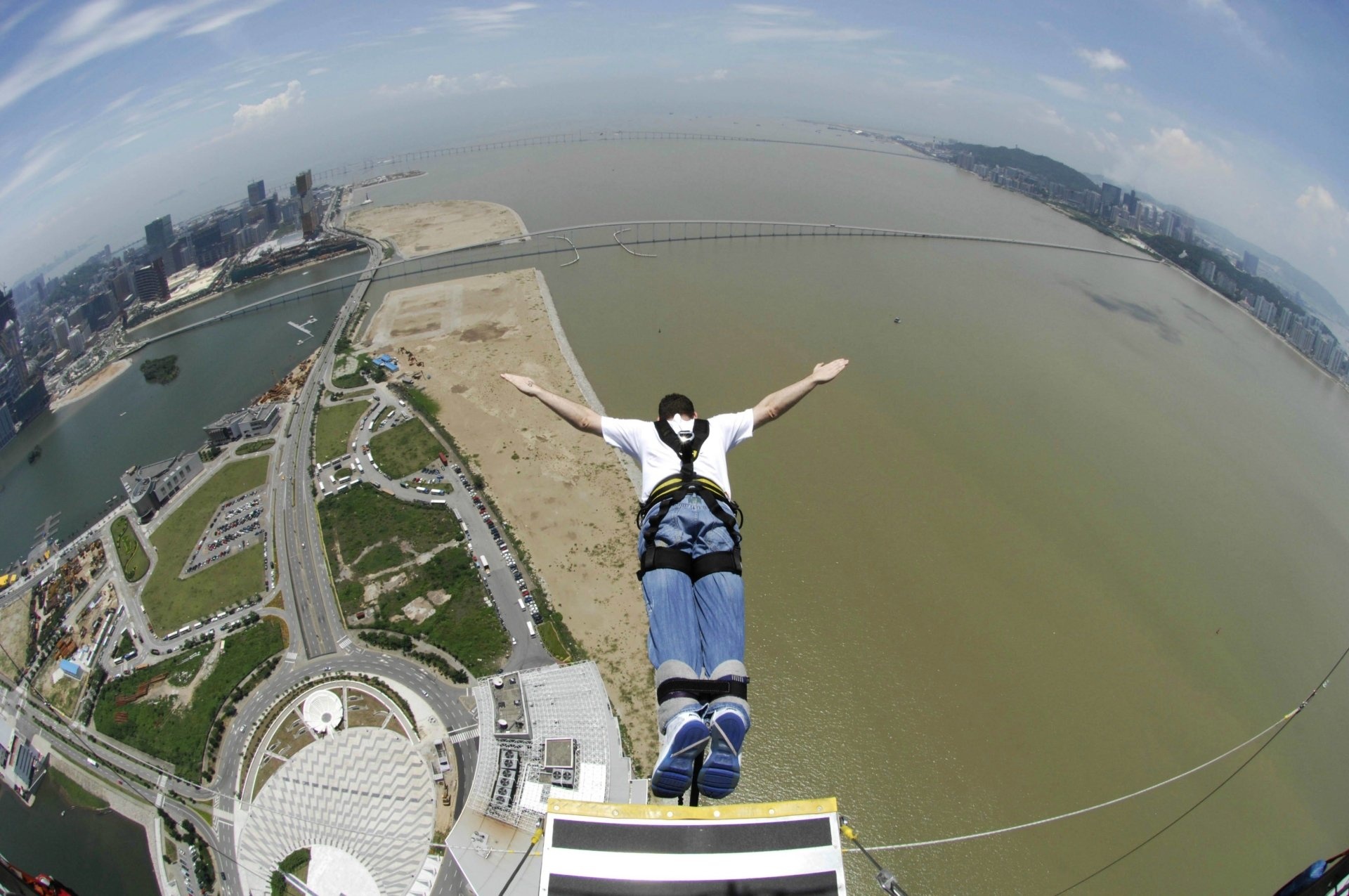 Bungee jump wallpapers, Thrilling experience, Extreme sport, Adrenaline rush, 1920x1280 HD Desktop