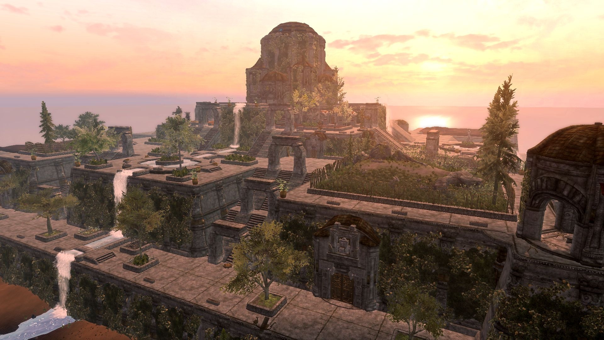 Skyrim Nexus, Hanging Gardens of Babylon Wallpaper, 1920x1080 Full HD Desktop