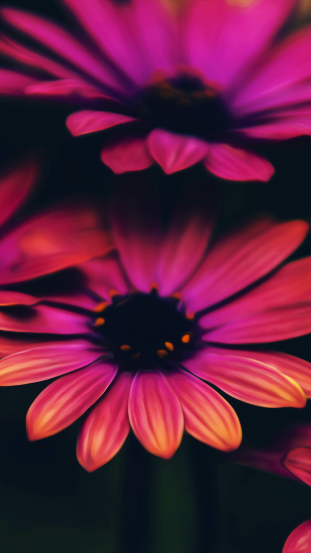 Artistic daisy illustration, Pling. com creation, Floral beauty, Eye-catching design, 1080x1920 Full HD Phone