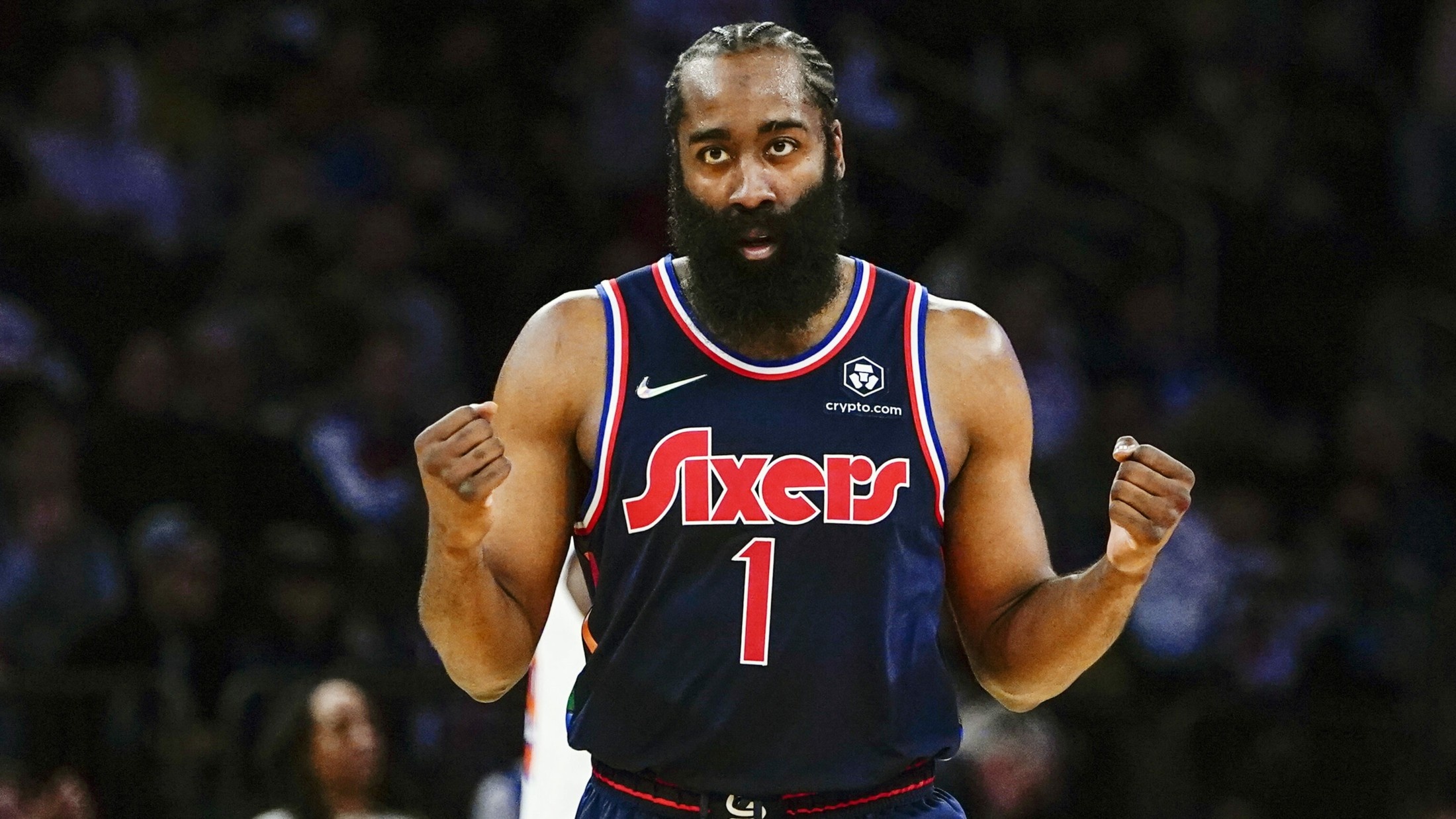 1 triple double, James Harden, 76ers dress, Basketball NBA, 2200x1240 HD Desktop