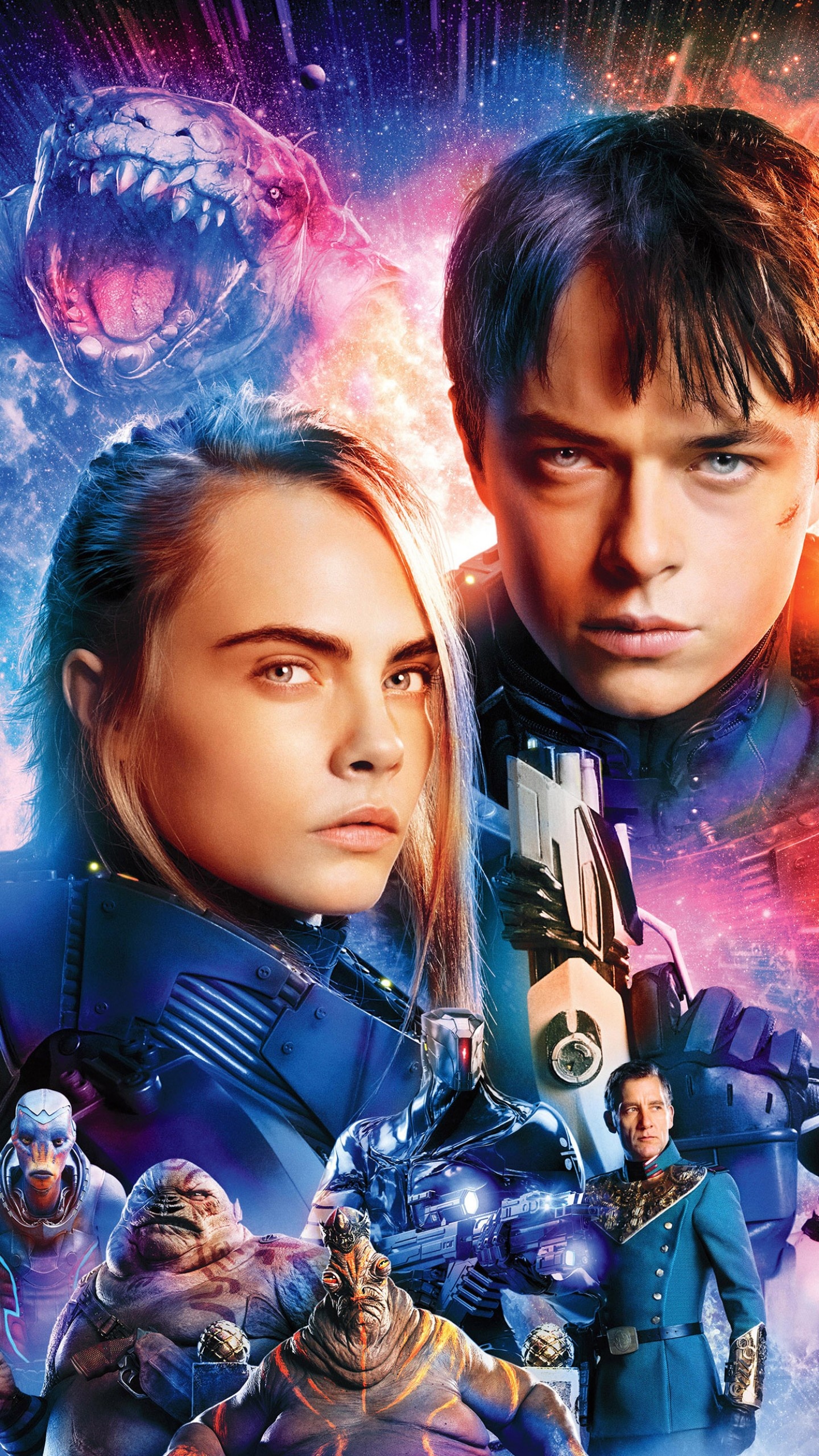 Valerian, Dane DeHaan, Cara Delevingne, Movies, 1440x2560 HD Phone