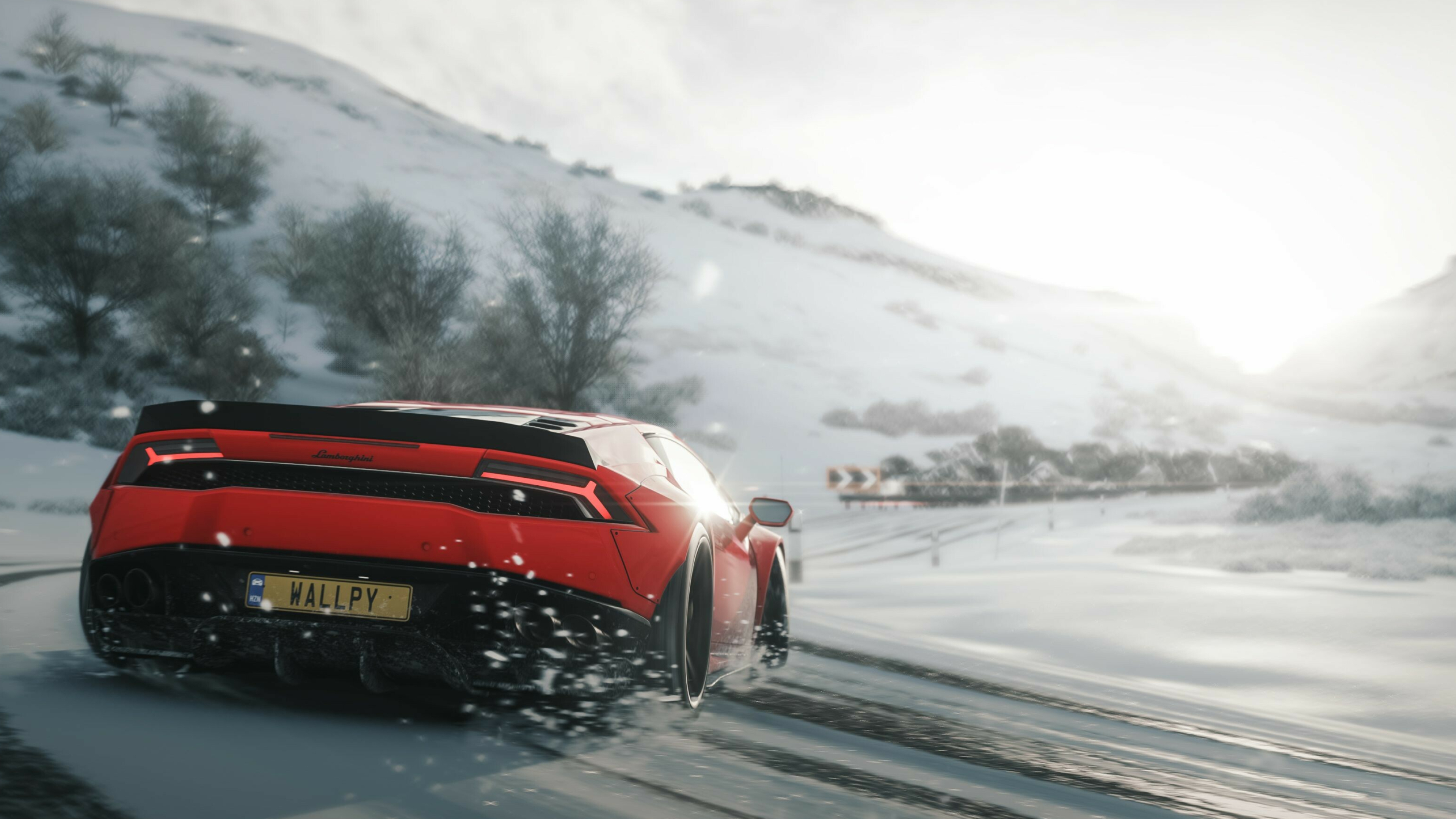 Forza Horizon 4, Lamborghini Huracan drift, Exhilarating wallpapers, High definition, 3840x2160 4K Desktop