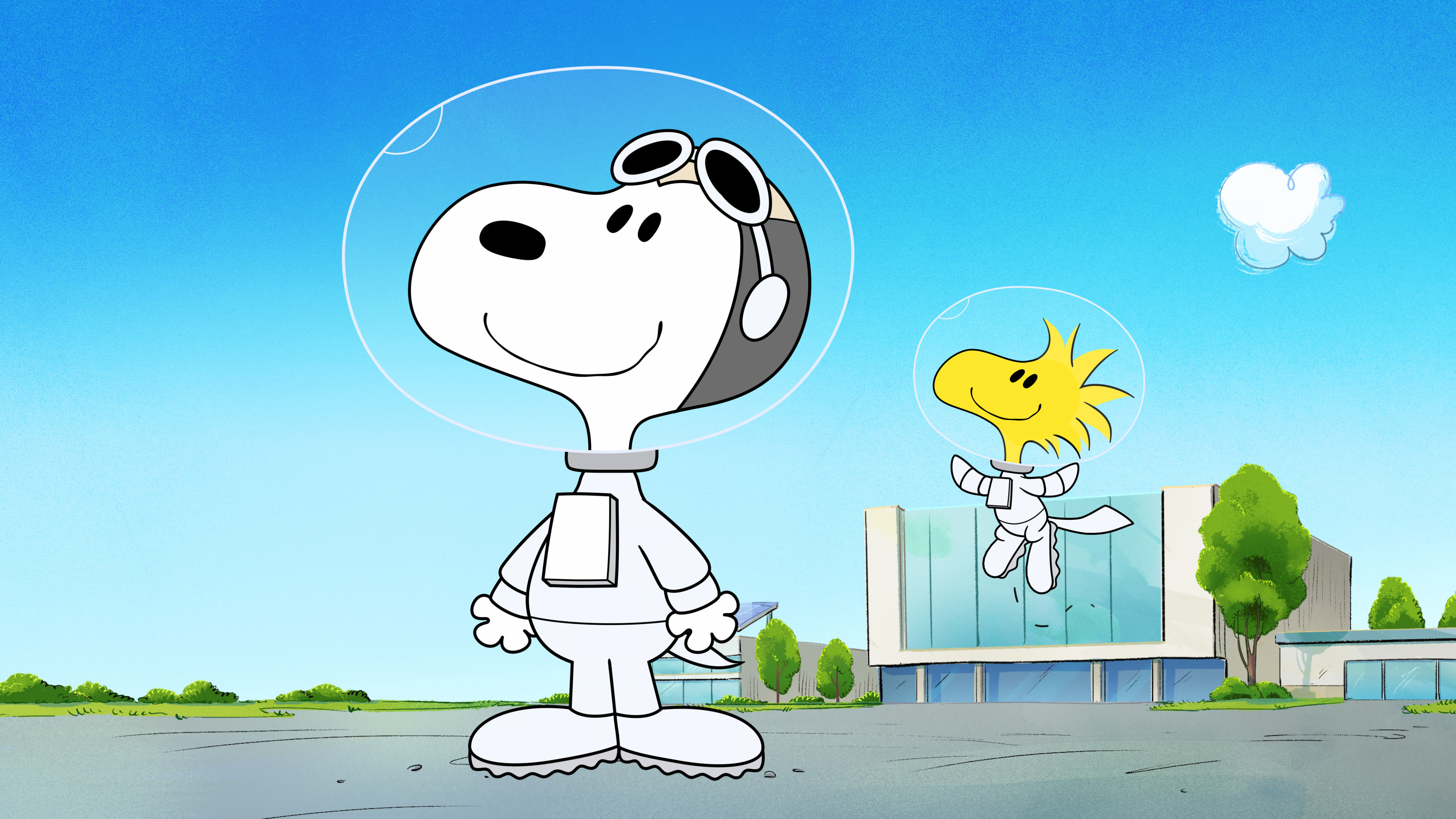 Astronaut Snoopy, Woodstock, Snoopy in Space, 4K Desktop wallpaper