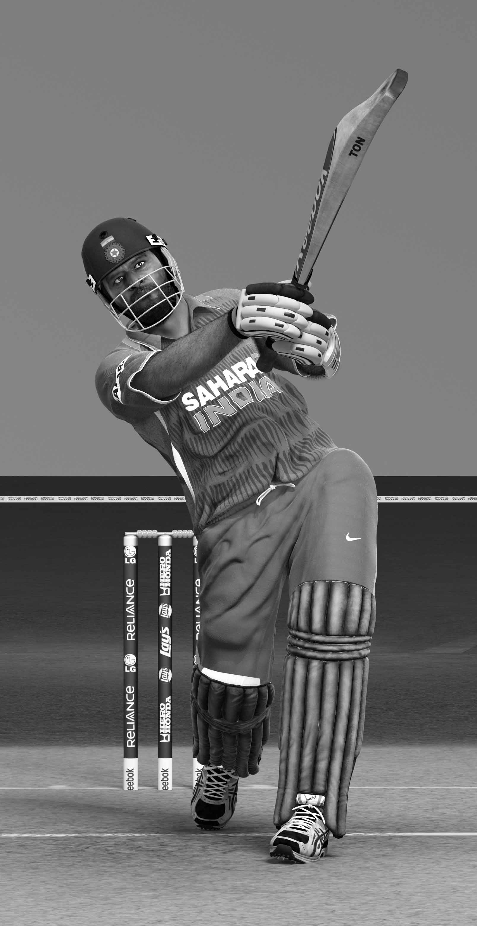 Mahendra Singh Dhoni, cricket helicopter shot, Sahara India jersey, HD Phone wallpaper