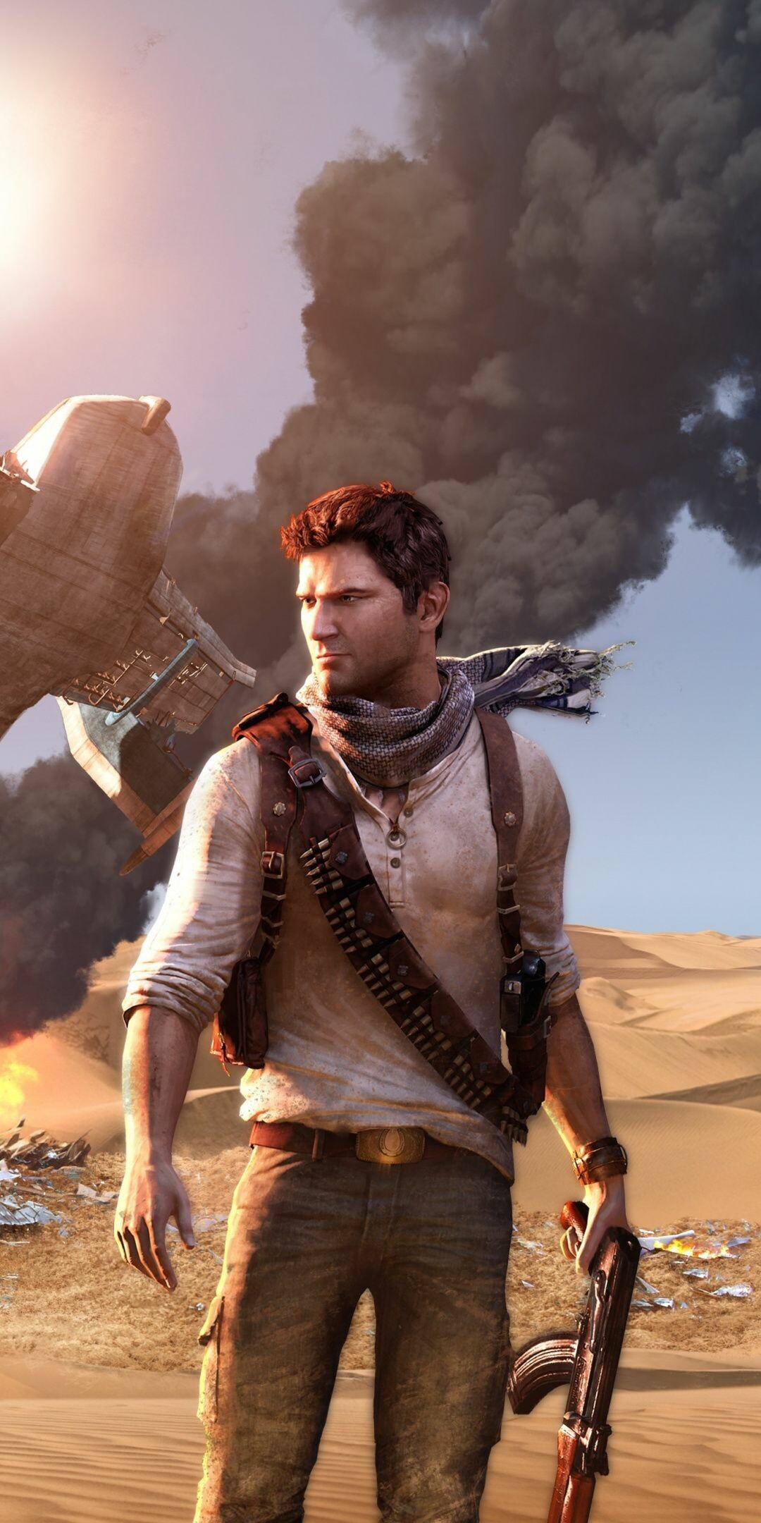 Uncharted main in desert, Gaming, 1080x2160 HD Phone