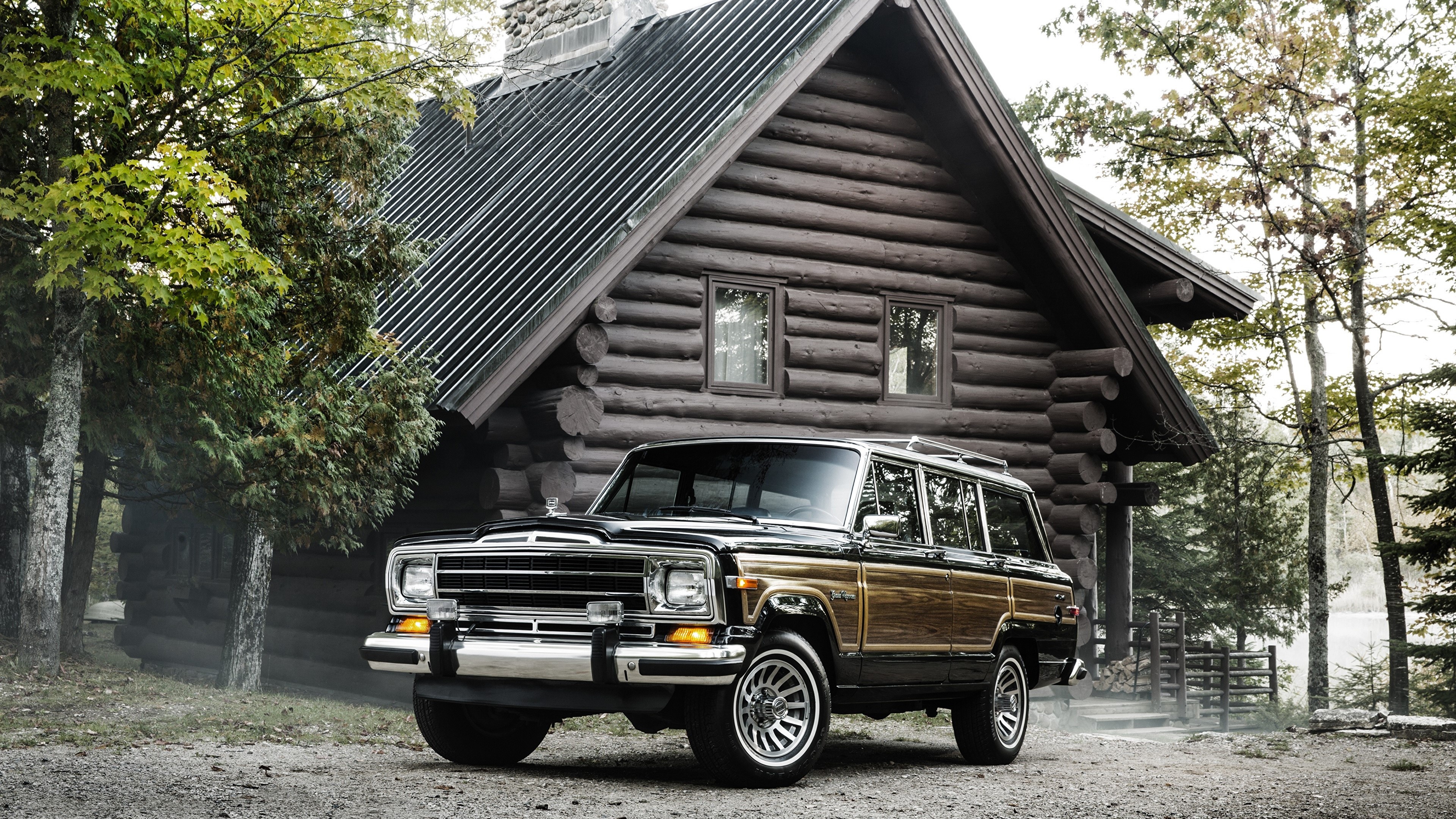 Jeep Wagoneer, Grand and stylish, 4K desktop wallpaper, Vintage charm, 3840x2160 4K Desktop