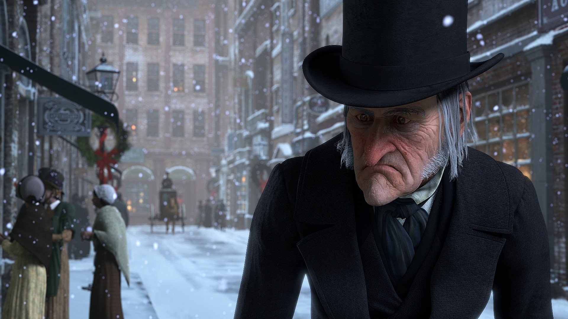 Christmas Carol movie, HD wallpaper, Background image, Ebenezer Scrooge, 1920x1080 Full HD Desktop