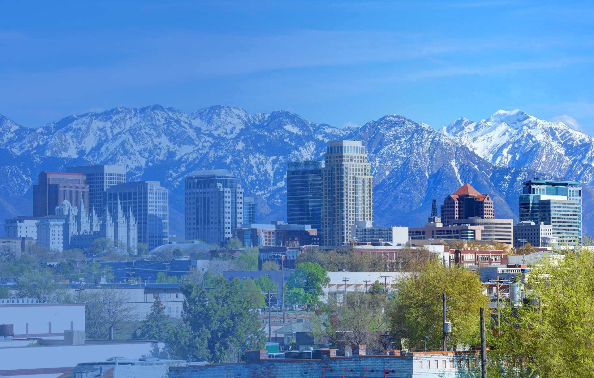 Salt Lake City skyline, Travel nursing jobs, American Mobile, 1920x1230 HD Desktop