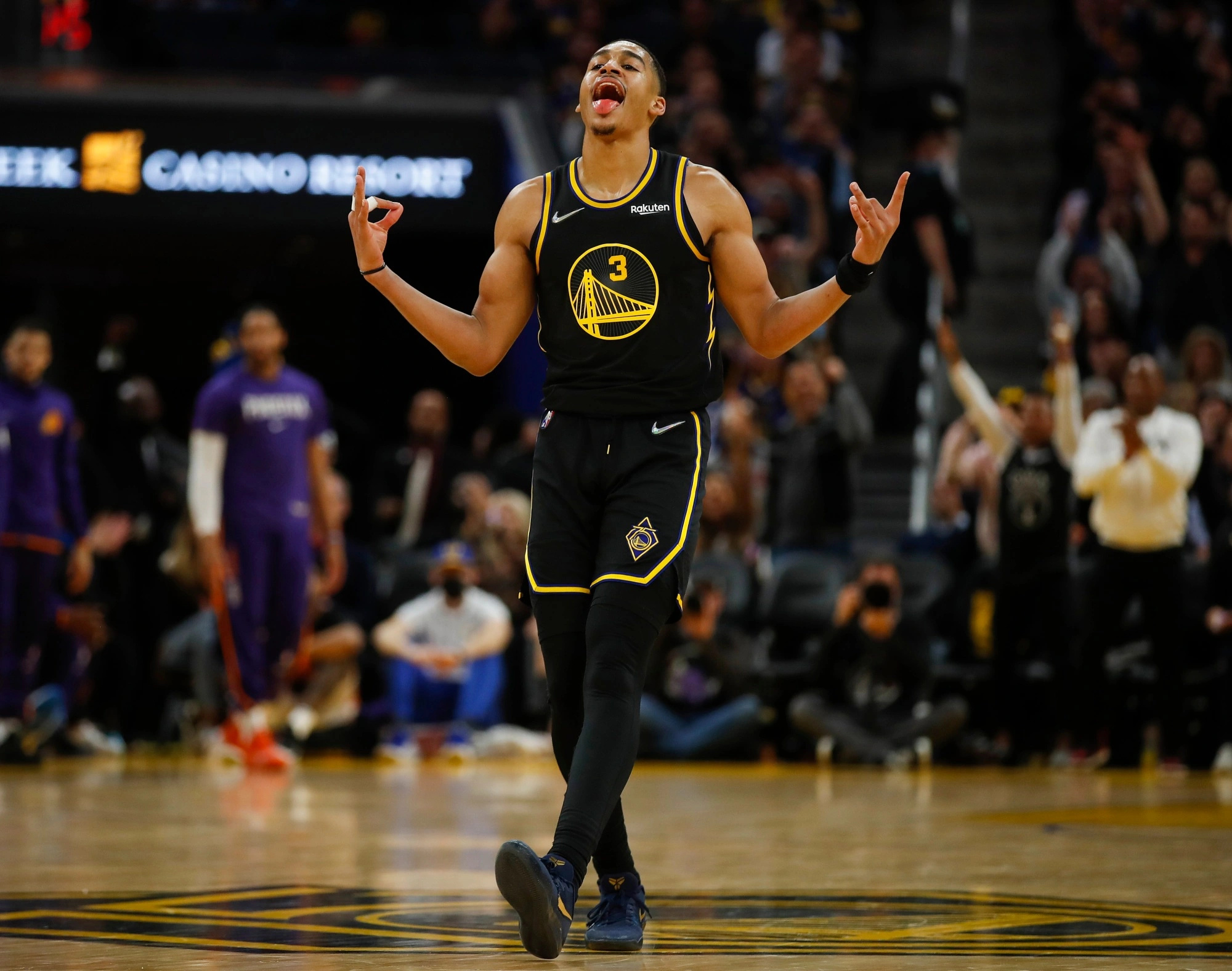 Jordan Poole, Breakout month, Warriors guard, March success, 2000x1580 HD Desktop