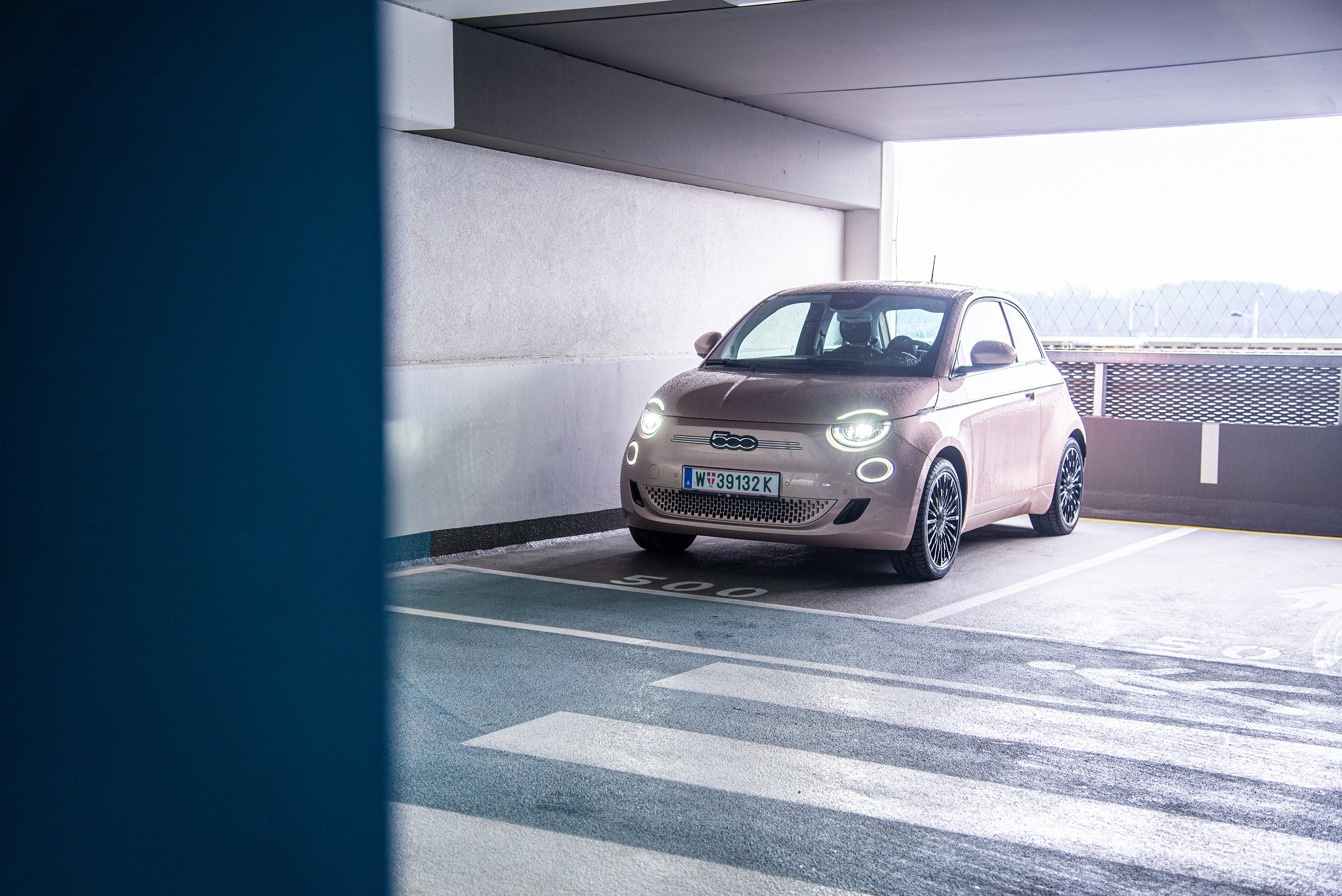 Fiat 500E, Electric hatchback, Iconic design, Green mobility, 3000x2010 HD Desktop