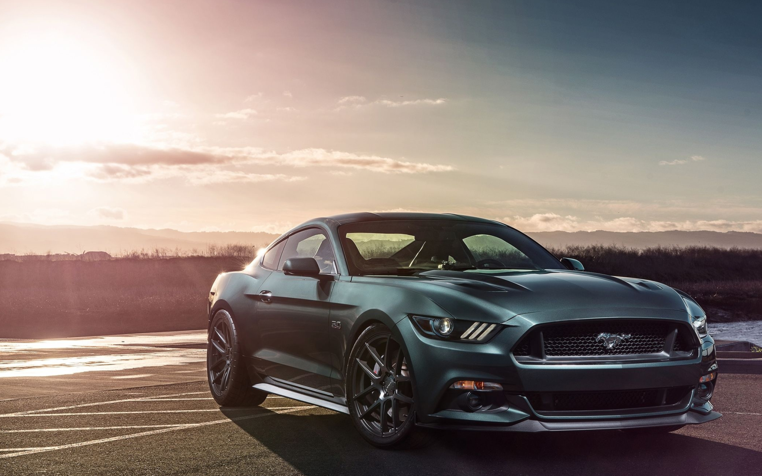 Ford Mustang GT, Velgen Wheels edition, Custom styling, Track-ready stance, Performance aesthetics, 2560x1600 HD Desktop