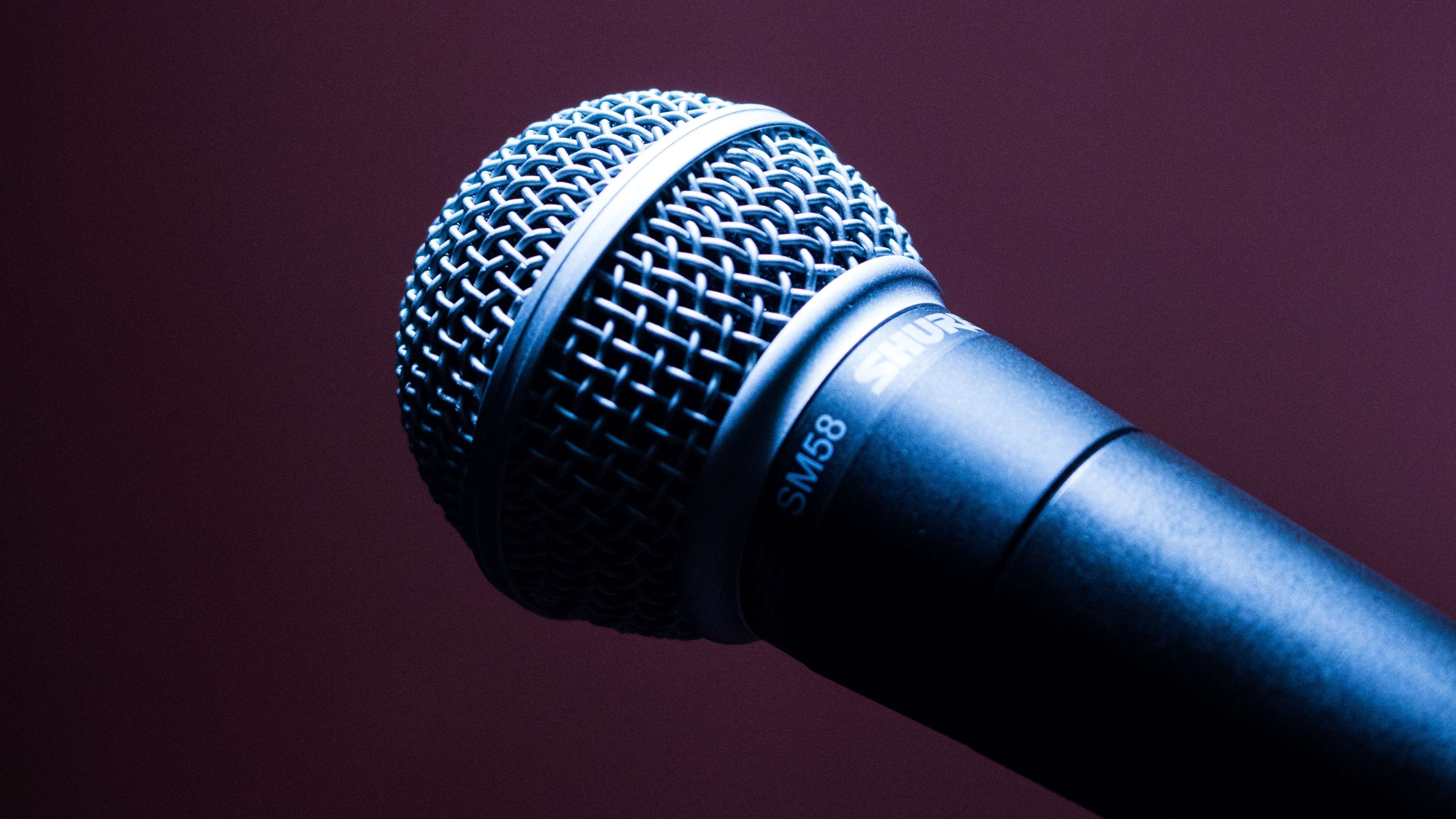 Karaoke microphone wallpapers, Music accessories, Singing tool, Musical inspiration, 3840x2160 4K Desktop