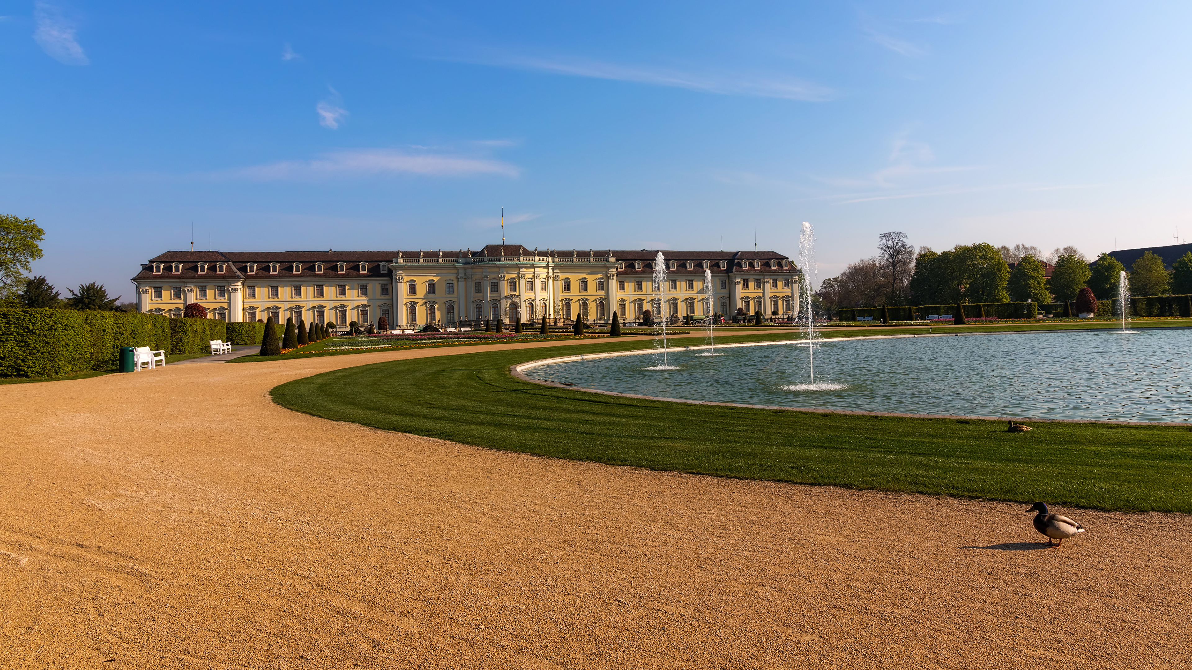 Ludwigsburg Palace, Germany, Popular wallpapers, 3840x2160 4K Desktop