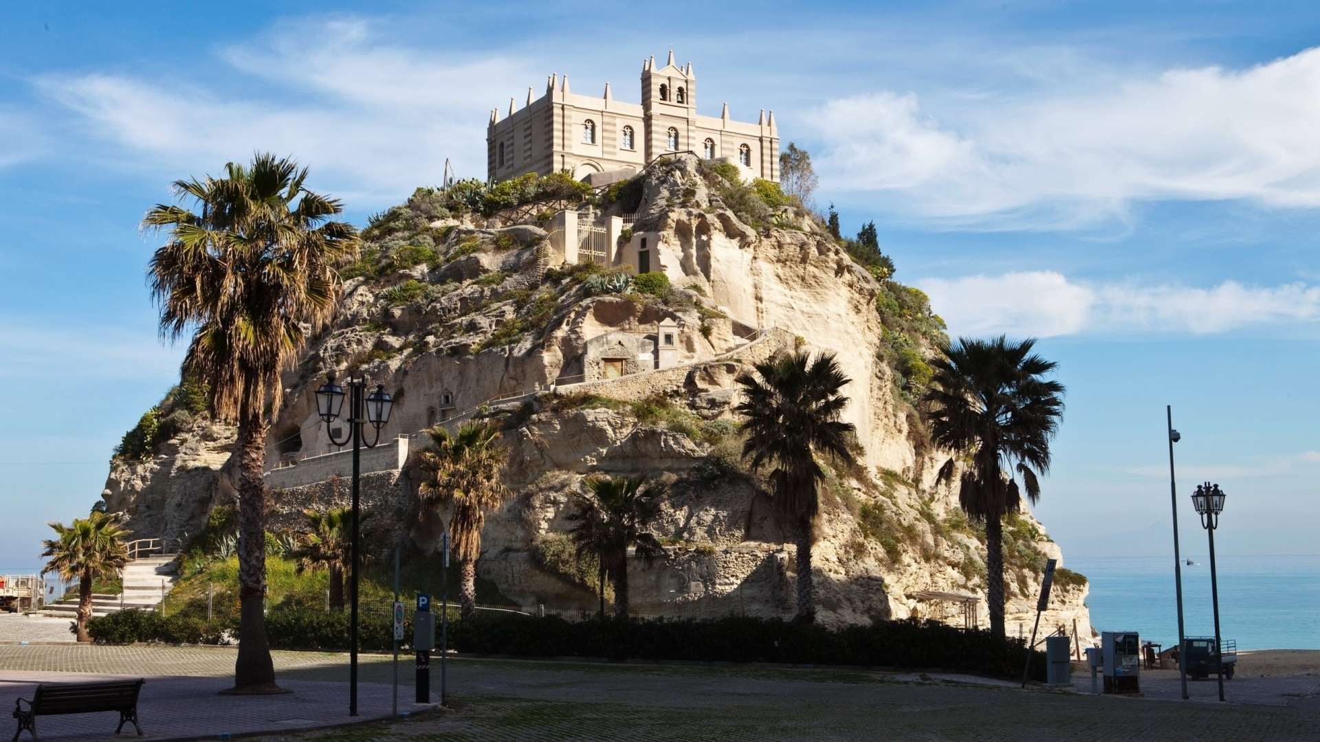 Tropea Wallpaper, Beach, Vacation, Italy, 1920x1080 Full HD Desktop