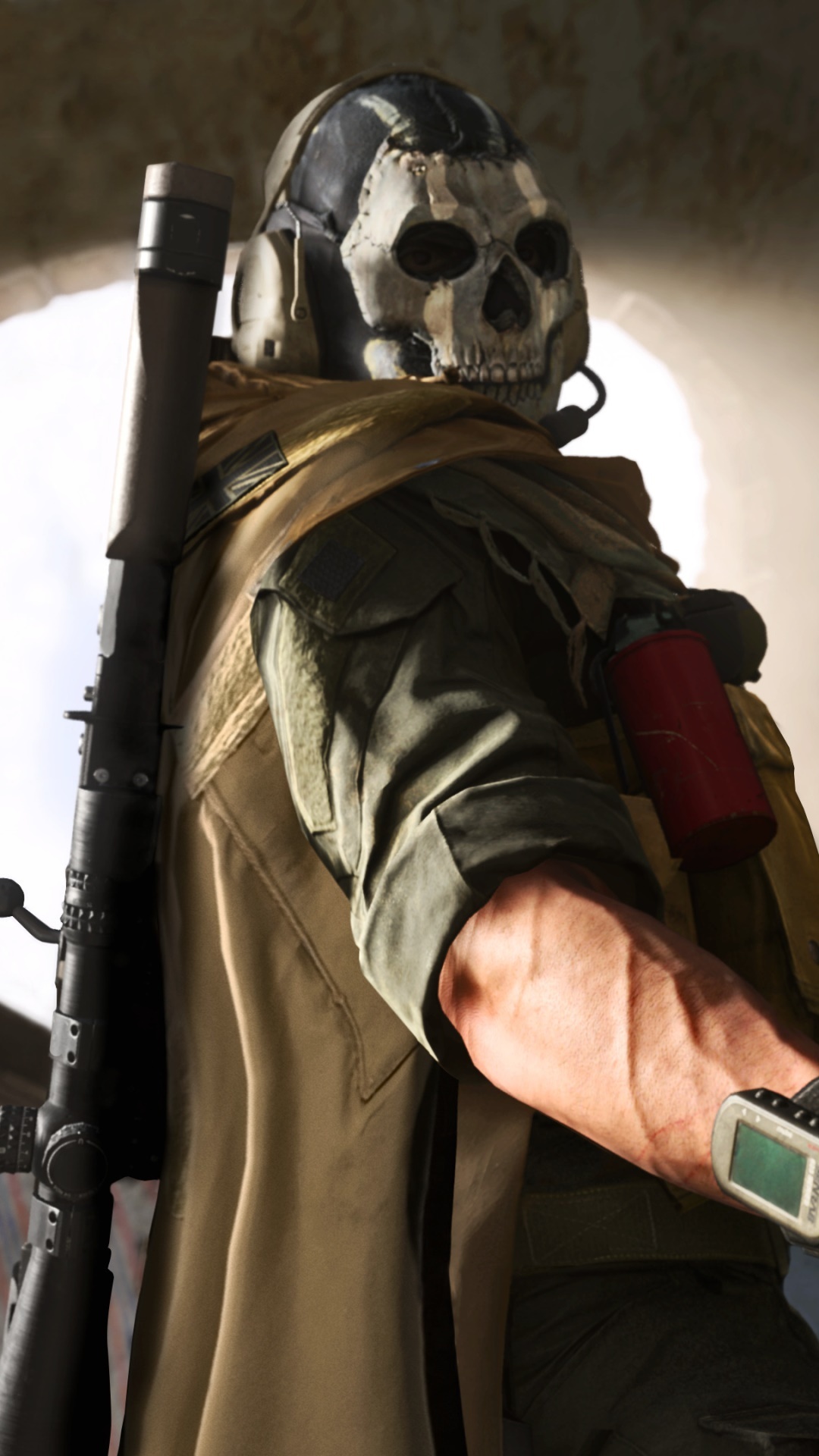 Simon Ghost Riley, Tactical skull mask, Call of Duty: Modern Warfare, Full HD Phone wallpaper