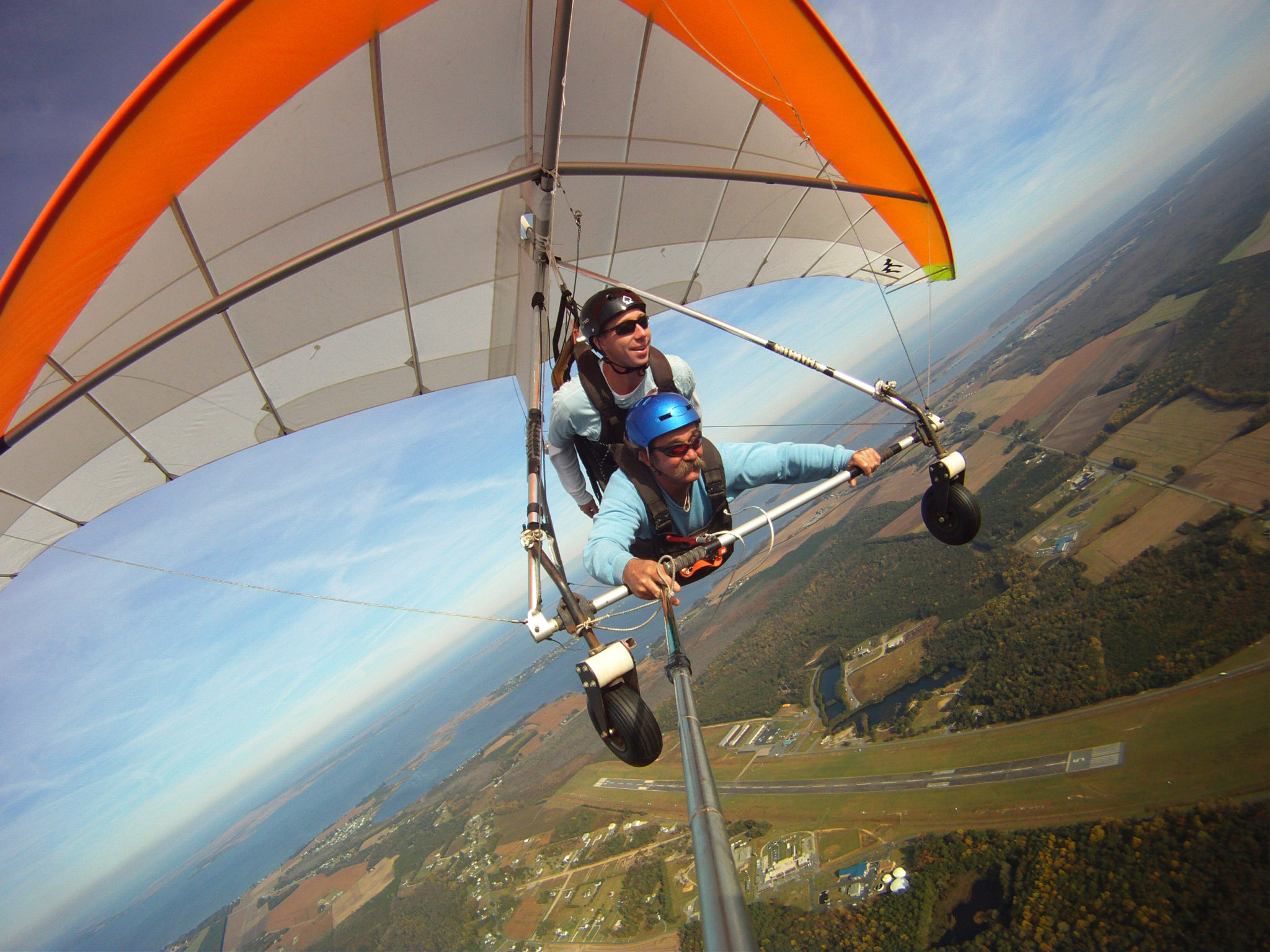 Tandem hang gliding, Mile high adventure, Kitty Hawk kites, High-flying adrenaline rush, 2050x1540 HD Desktop