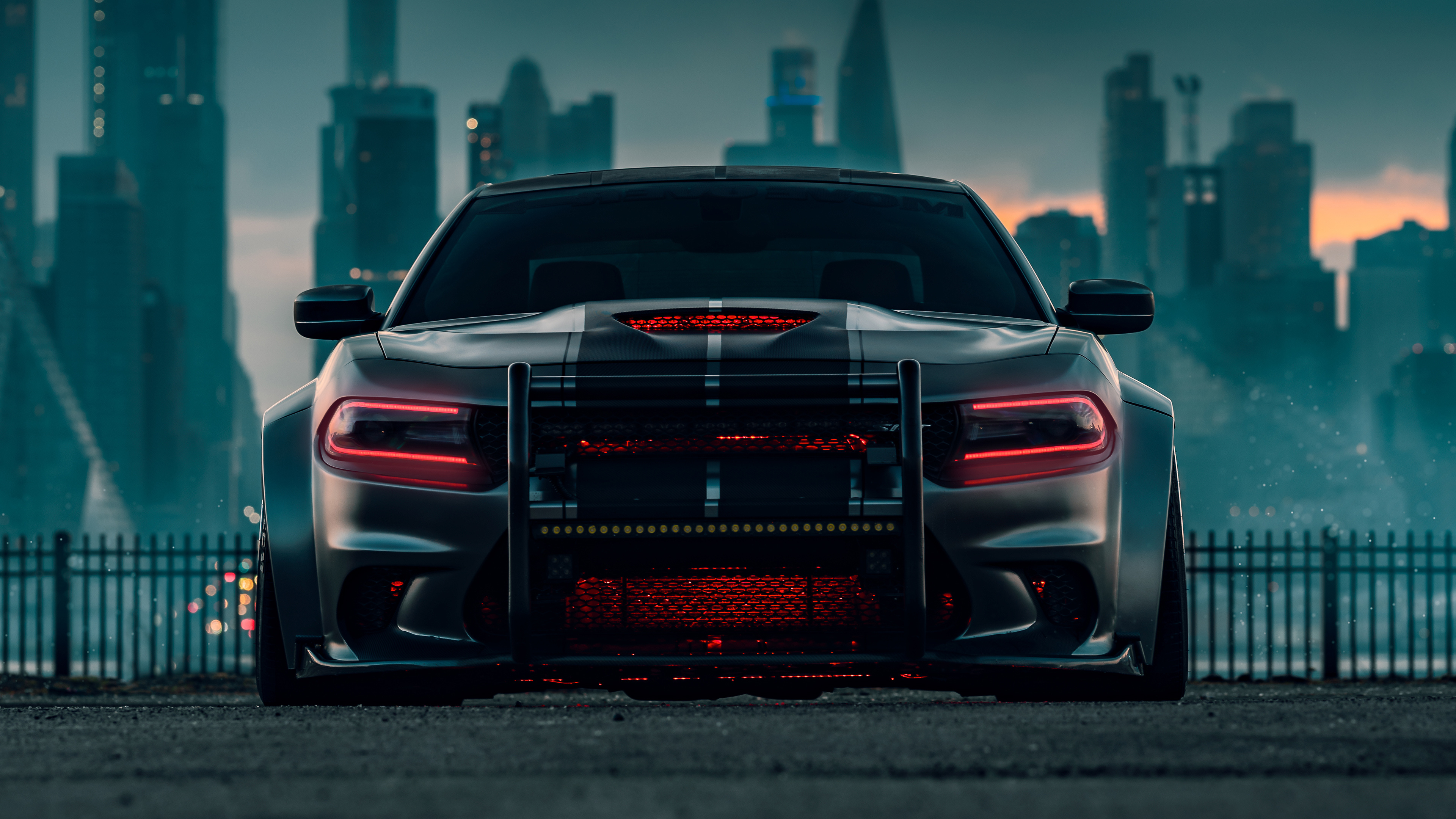 Dodge Charger, SRT Hellcat, HD cars, 3840x2160 4K Desktop