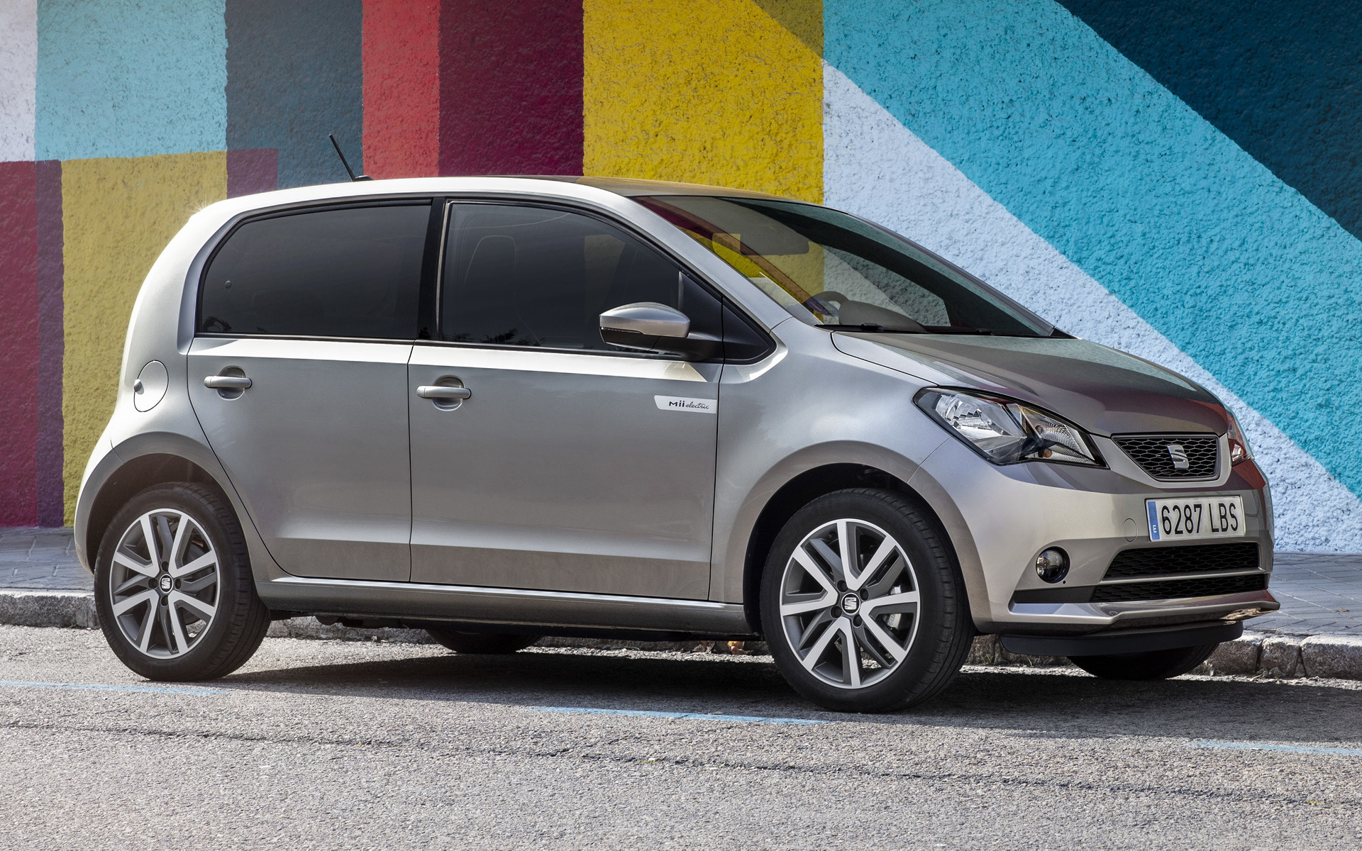 Seat Mii, Electric model, 5-door, Car pixel, 1920x1200 HD Desktop