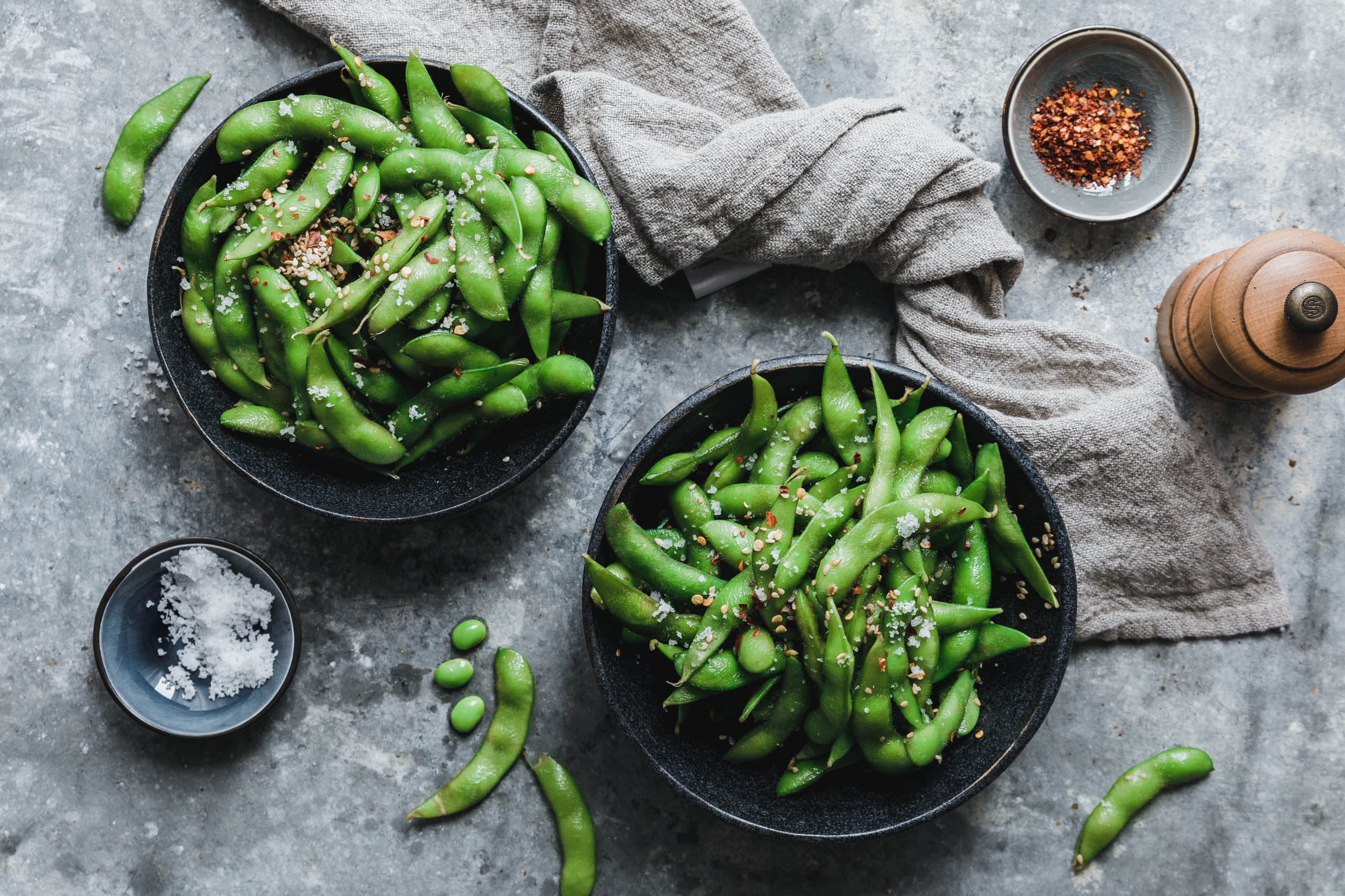 Sesame chili recipe, Eat this veganes foodblog, Edamame, 2560x1710 HD Desktop