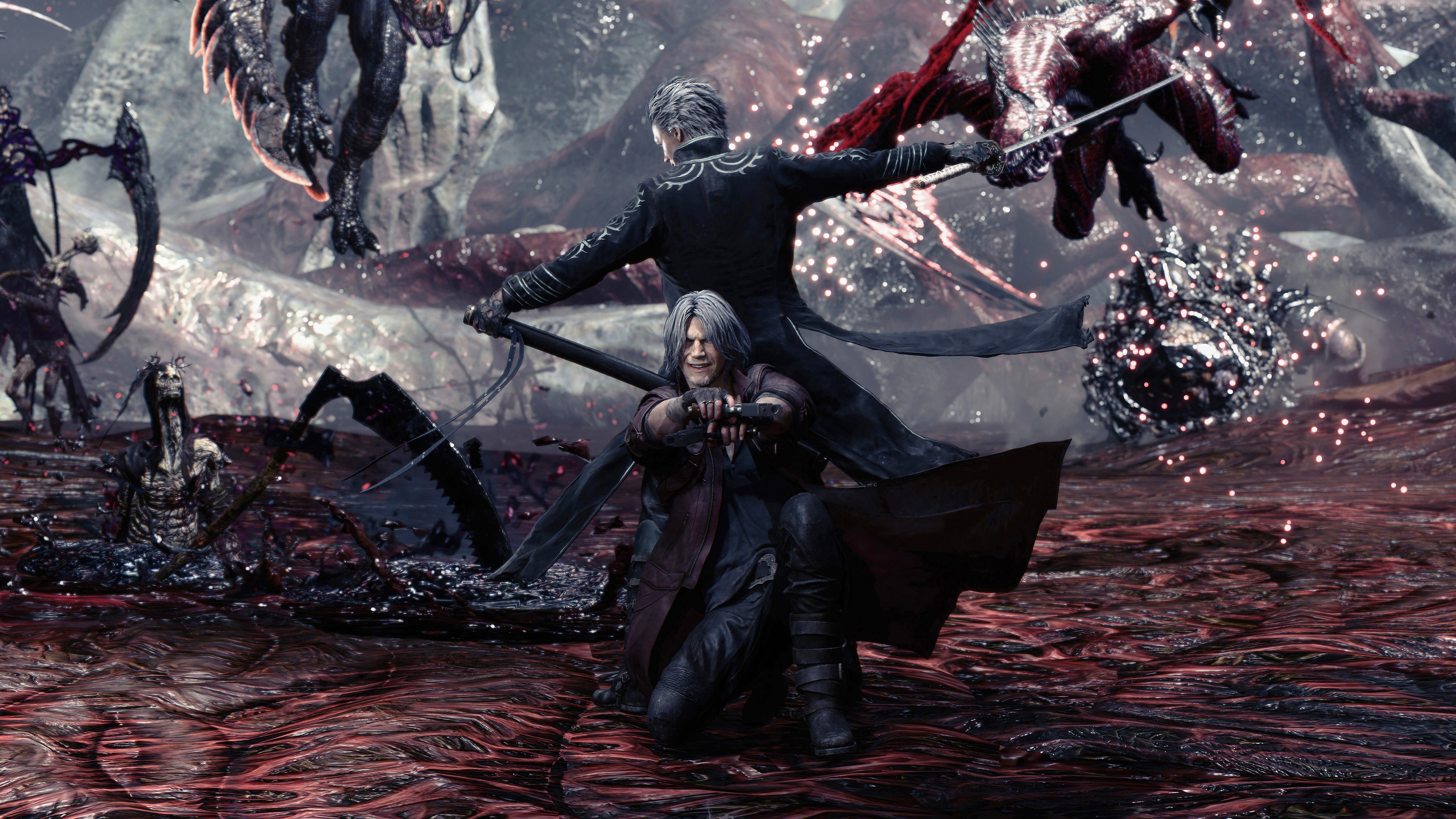 Dante, Vergil, Underworld, 4K Desktop wallpaper