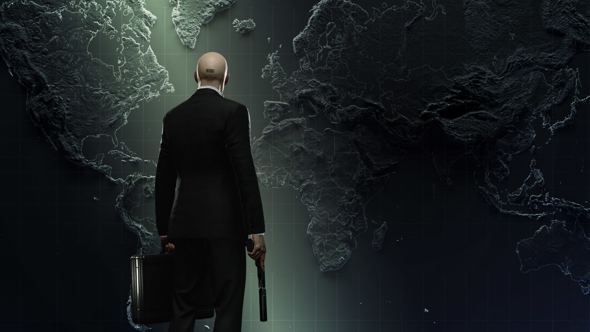 Agent 47, Hitman 3, Tactical world map display, HD Desktop wallpaper