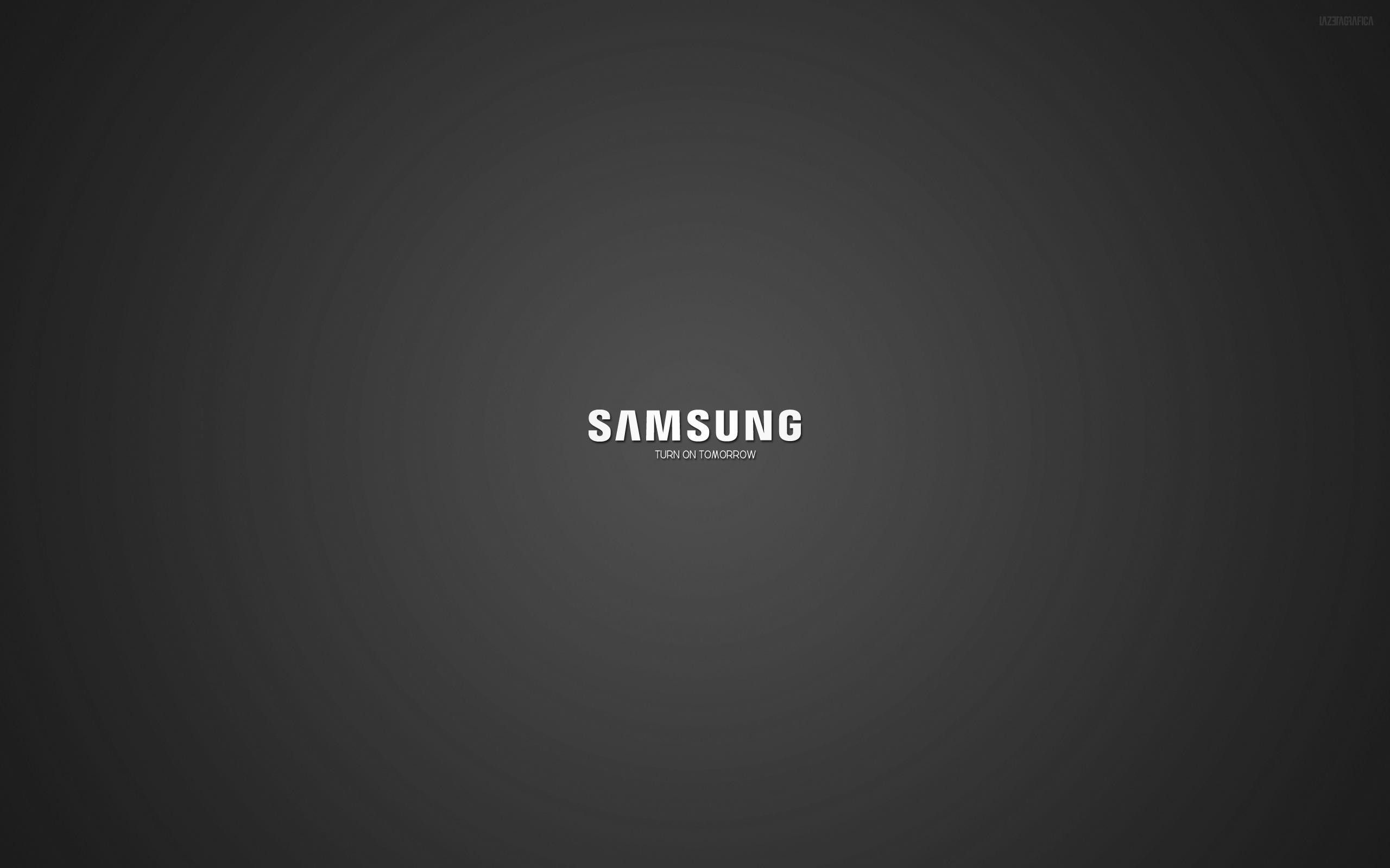 Samsung logo, Sleek black wallpapers, Brand representation, Elegant design, 2560x1600 HD Desktop
