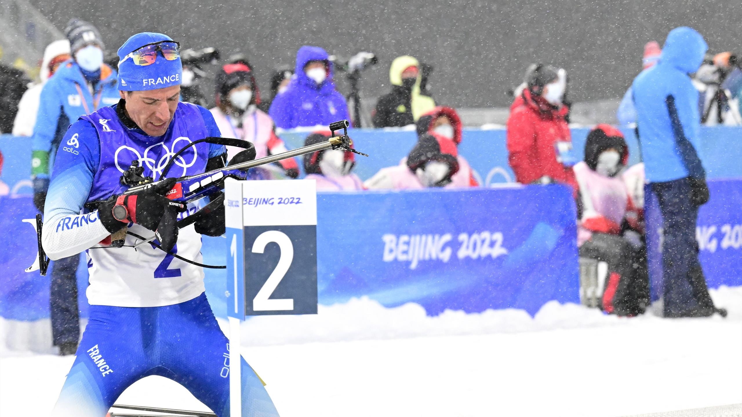 Quentin Fillon Maillet, Olympia 2022, Fillon Maillet blockiert, Biathlon Video, 2560x1440 HD Desktop