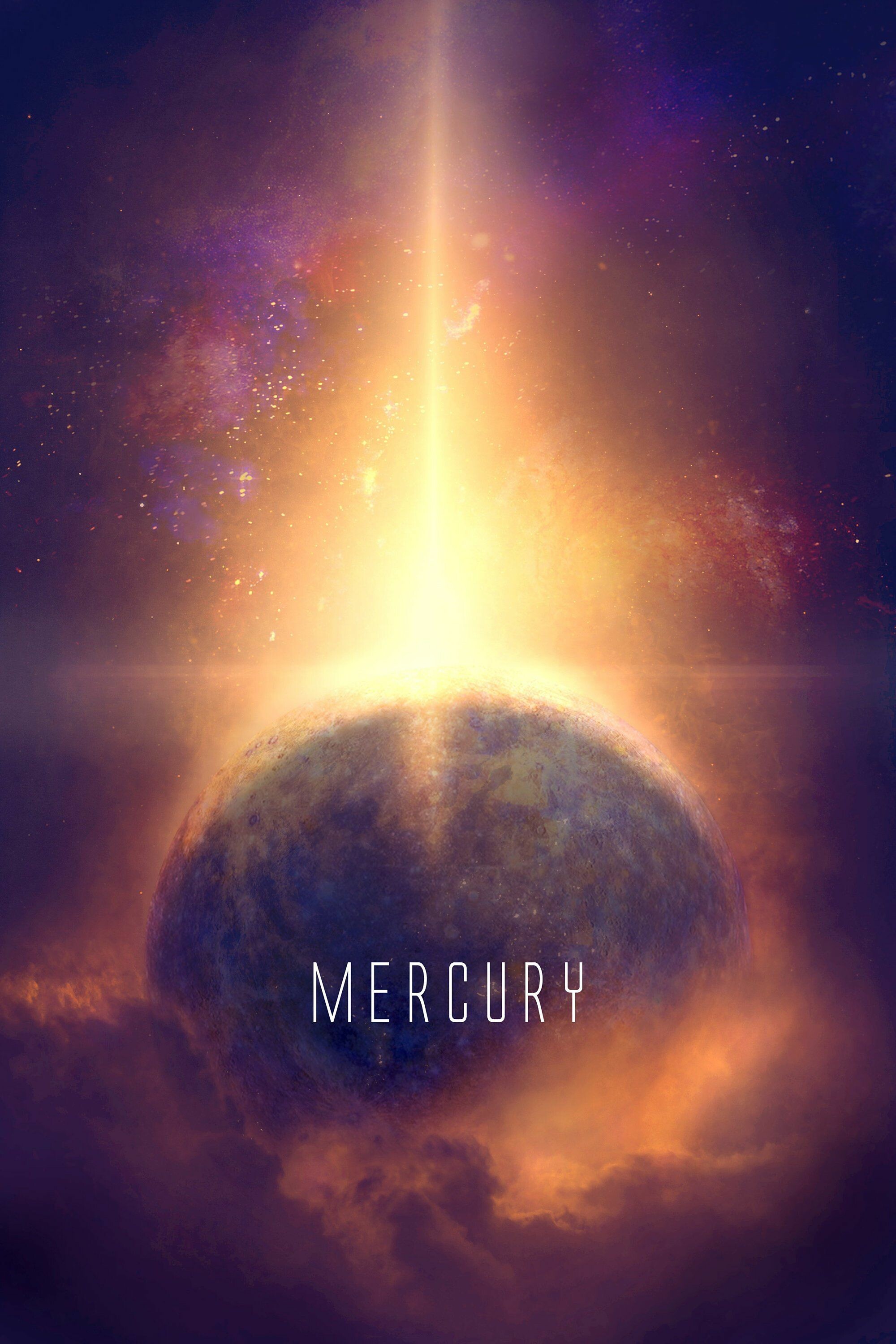 Mercury, Wall decor poster, Astronomy, Planets art, 2000x3000 HD Phone