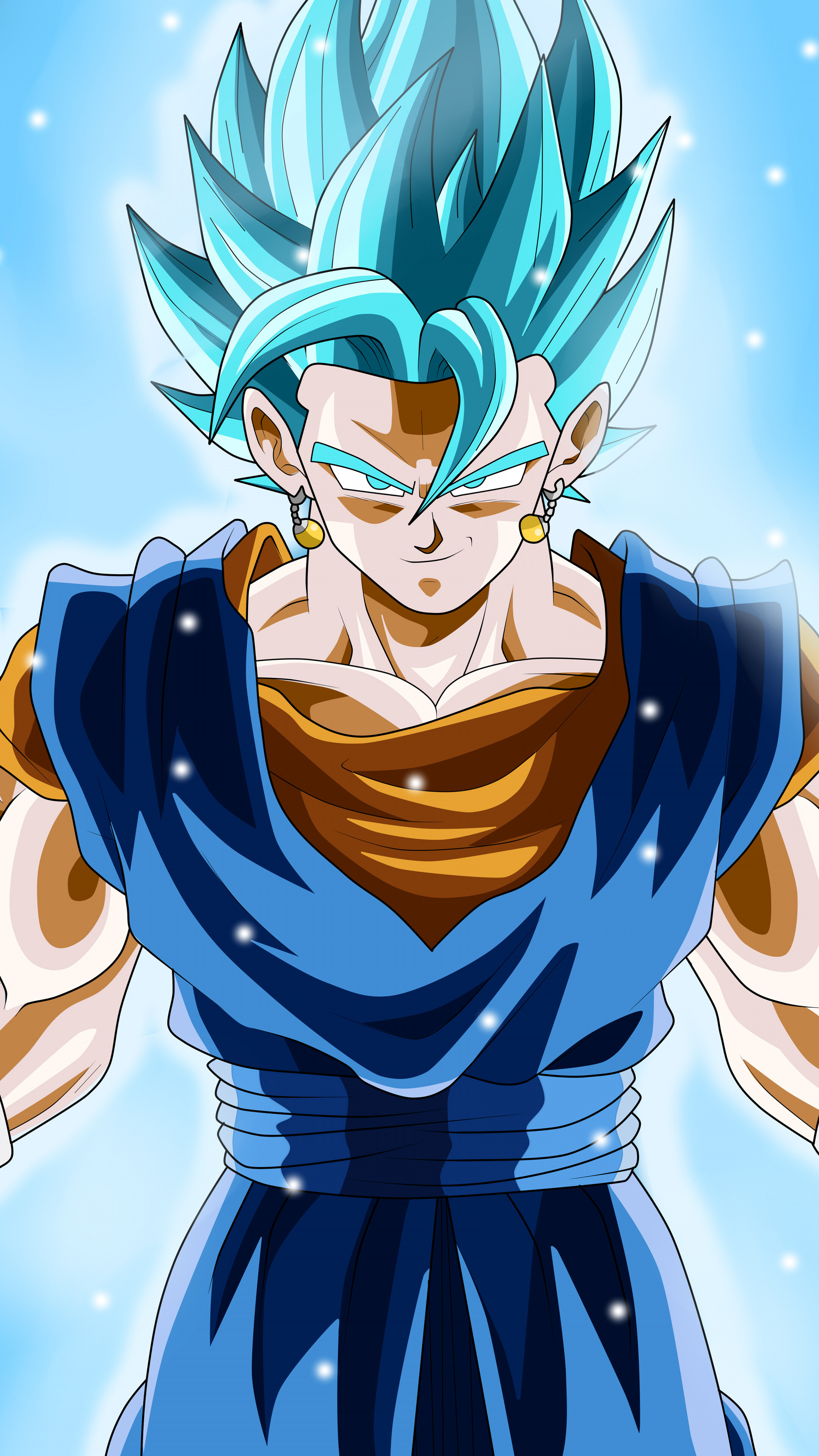 Attitude Dragon Ball, Anime Vegito, Sony Xperia wallpaper, Power clash, 2160x3840 4K Phone