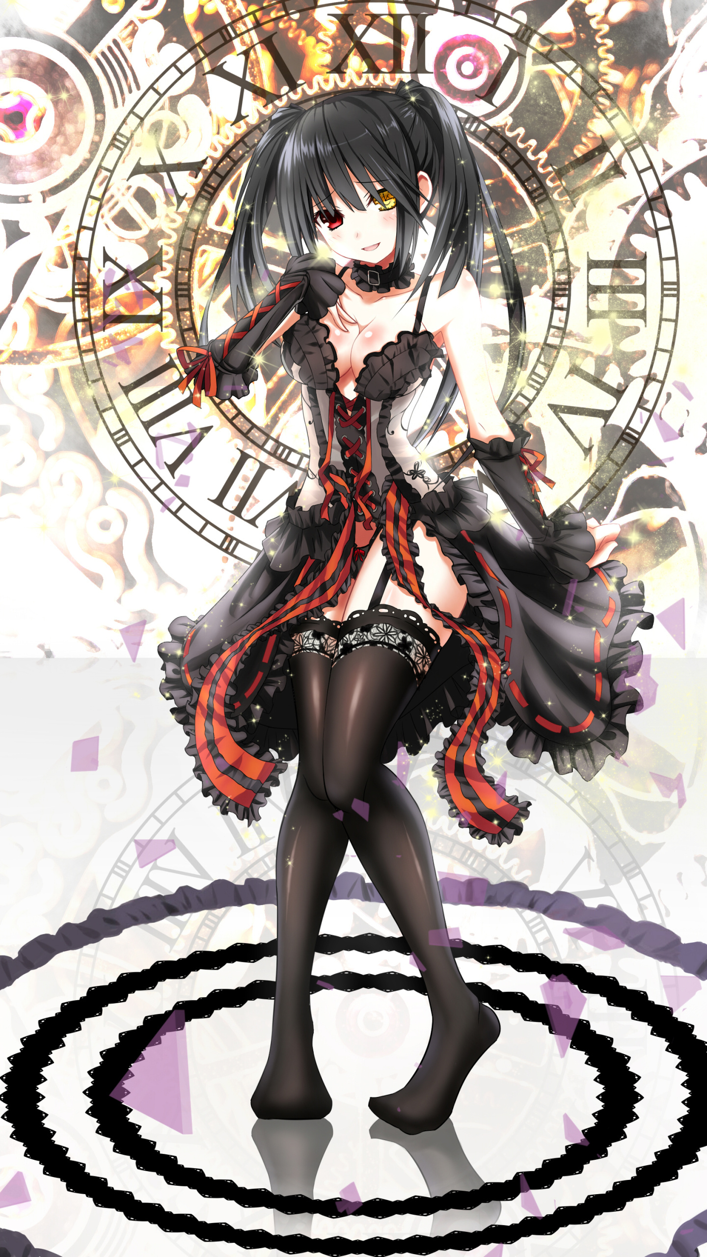 Date A Live Anime, Spirits' powers, Shido Itsuka, Futuristic city, 1440x2560 HD Phone
