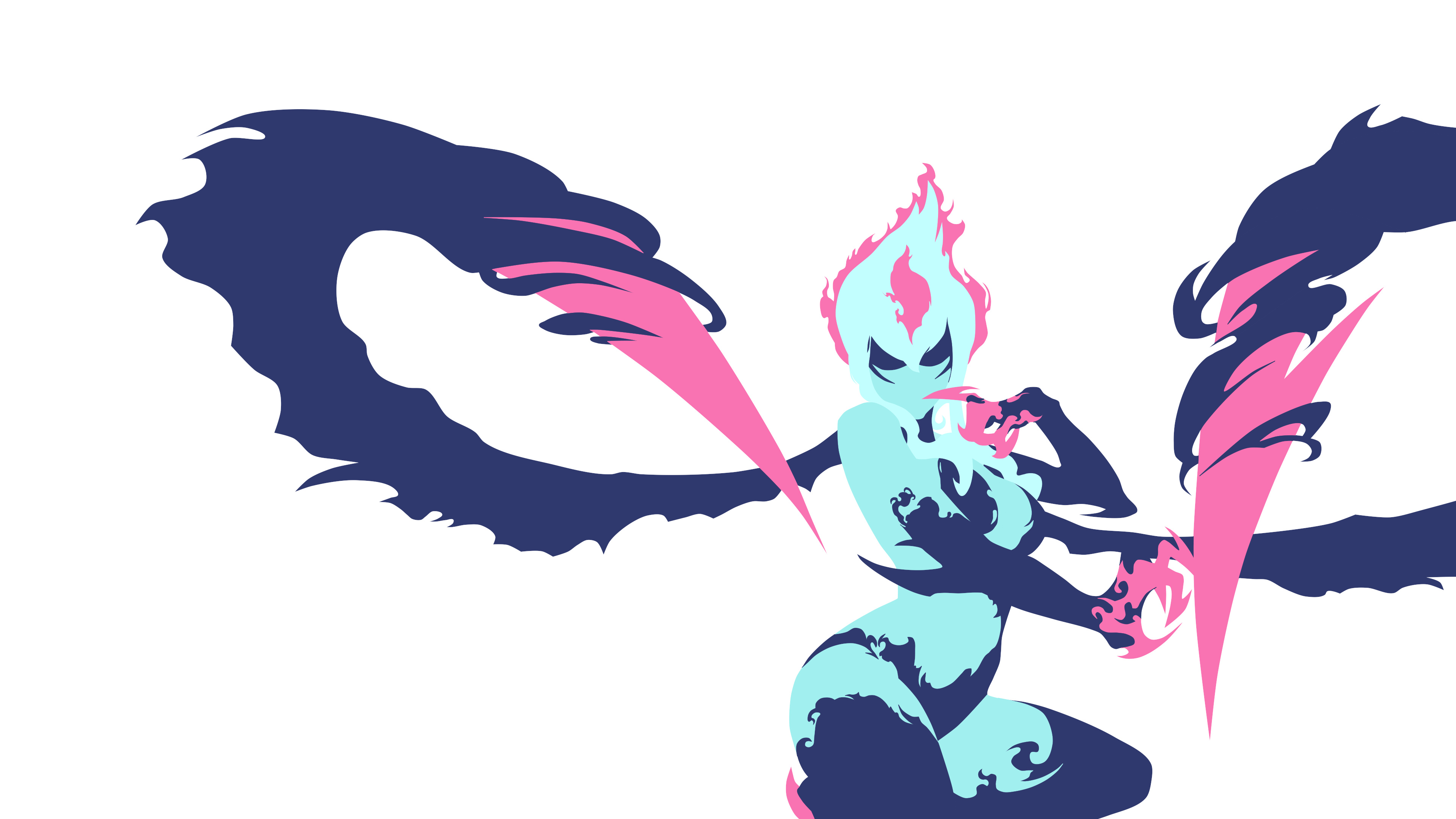 Weekly Minimalist 4k Wallpaper, Evelynn, League of Legends, Artistic design, 3840x2160 4K Desktop