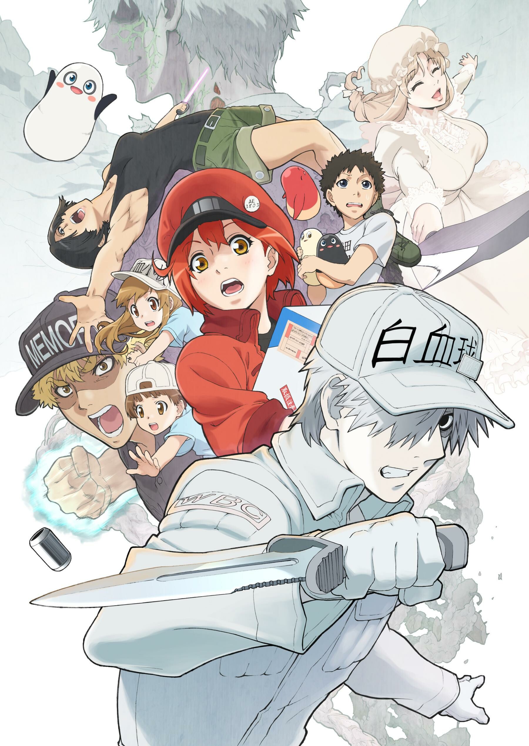 Cells at Work! Code Black, Wallpapers, Hataraku Saibou Black, 1800x2540 HD Phone