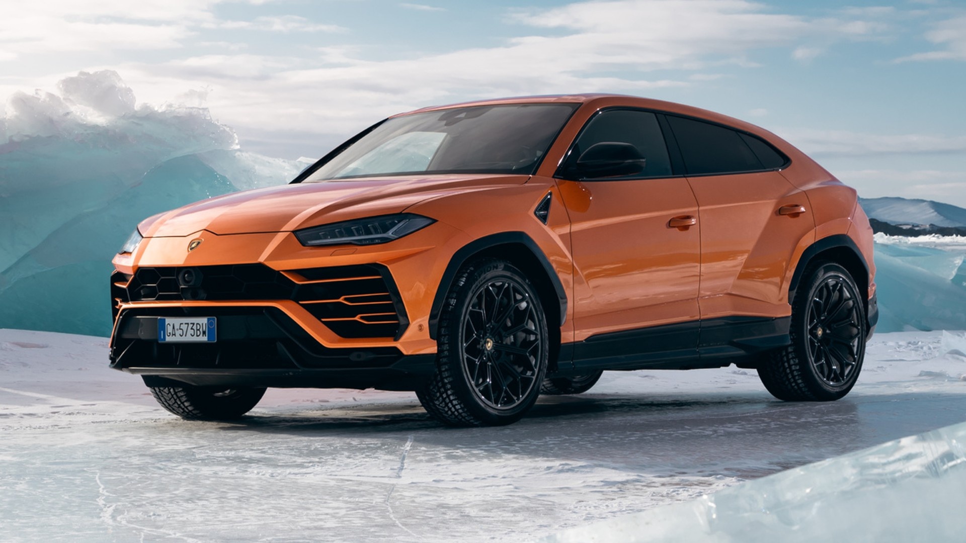 Lamborghini Urus, Matte black, Urus evo, Without camouflage, 1920x1080 Full HD Desktop