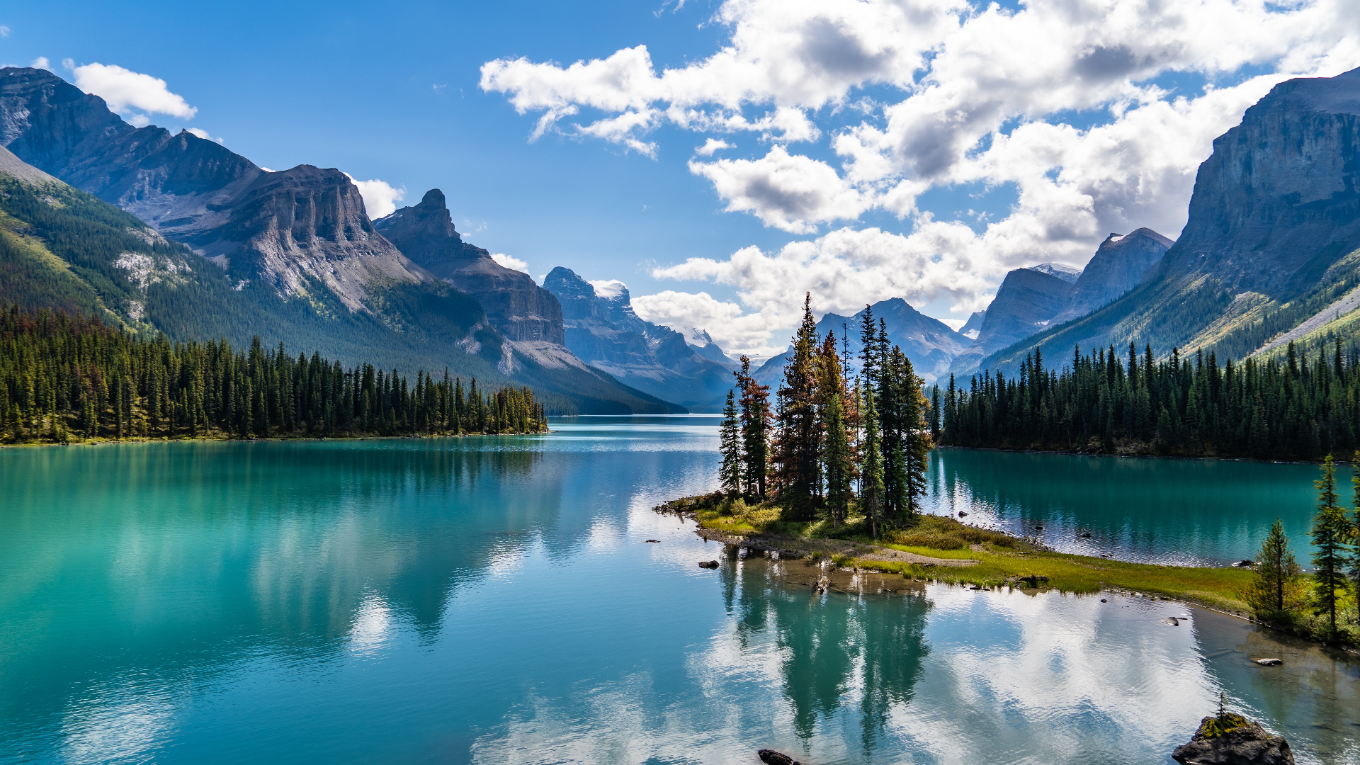 Jasper National Park, Nature's beauty, Serene landscapes, Canadian wilderness, 1920x1080 Full HD Desktop