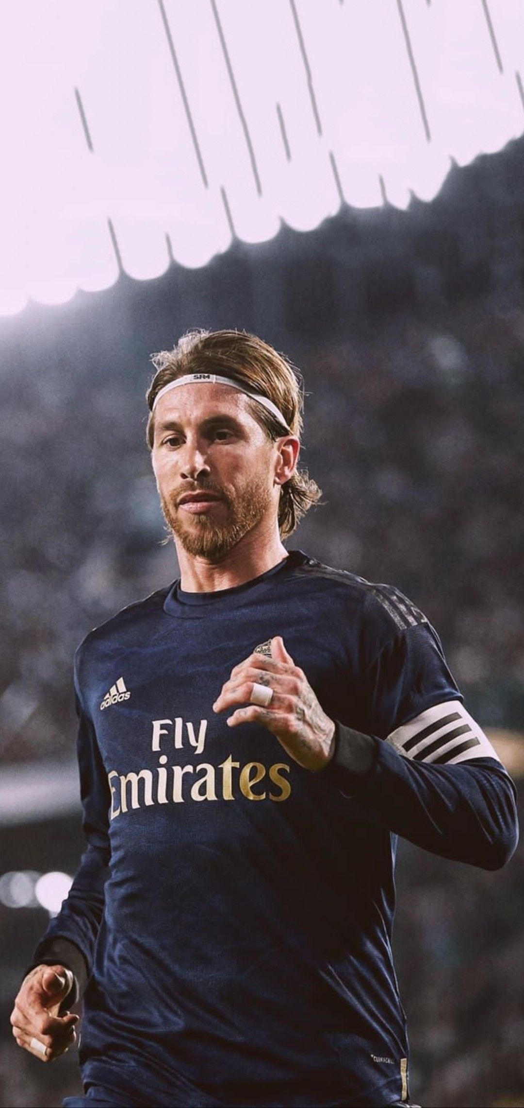 Sergio Ramos, Real Madrid away kit, Fly Emirates, HD Phone wallpaper