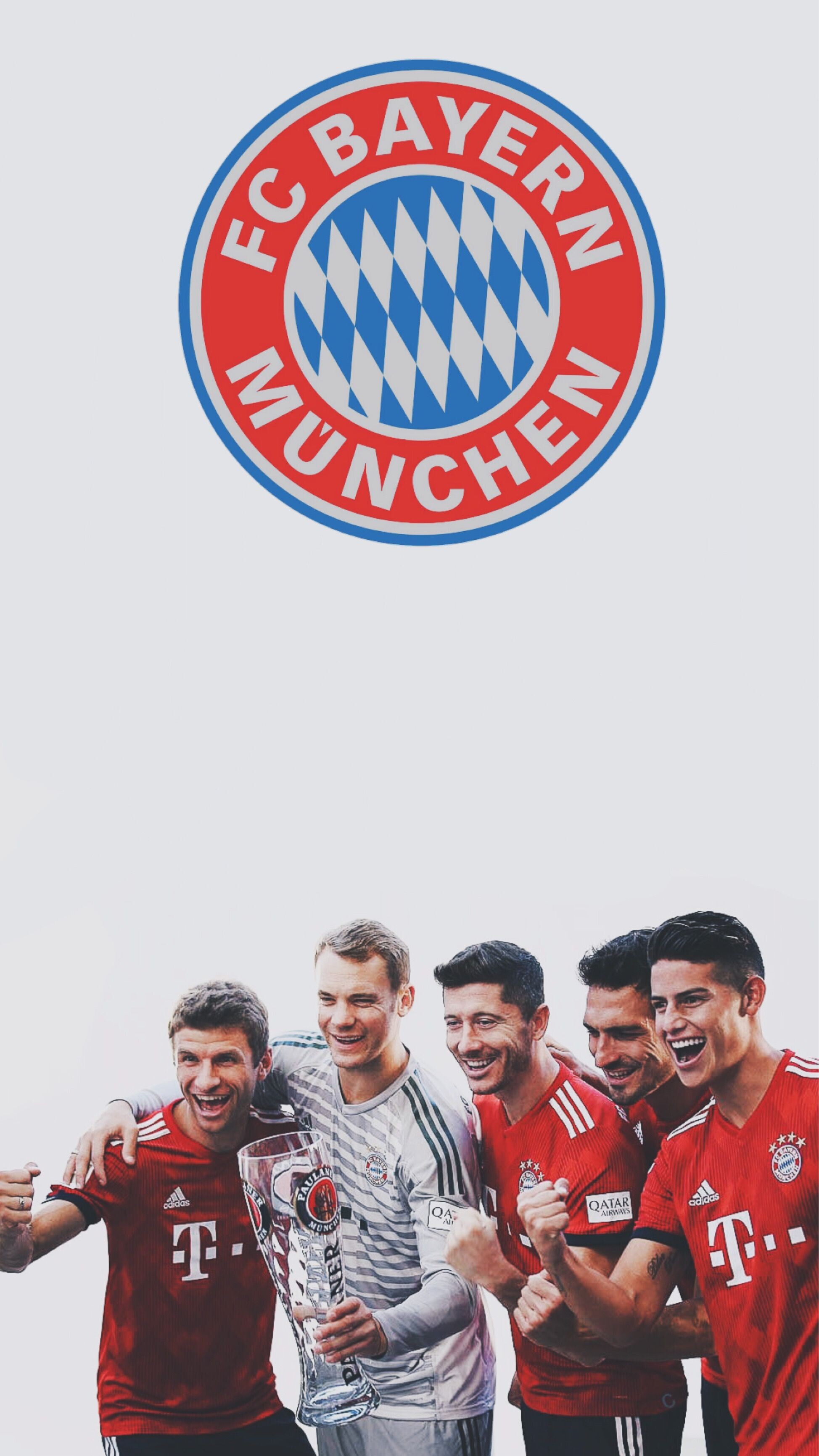 FC Bayern Munich, Germany Soccer Team Wallpaper, 1950x3470 HD Phone